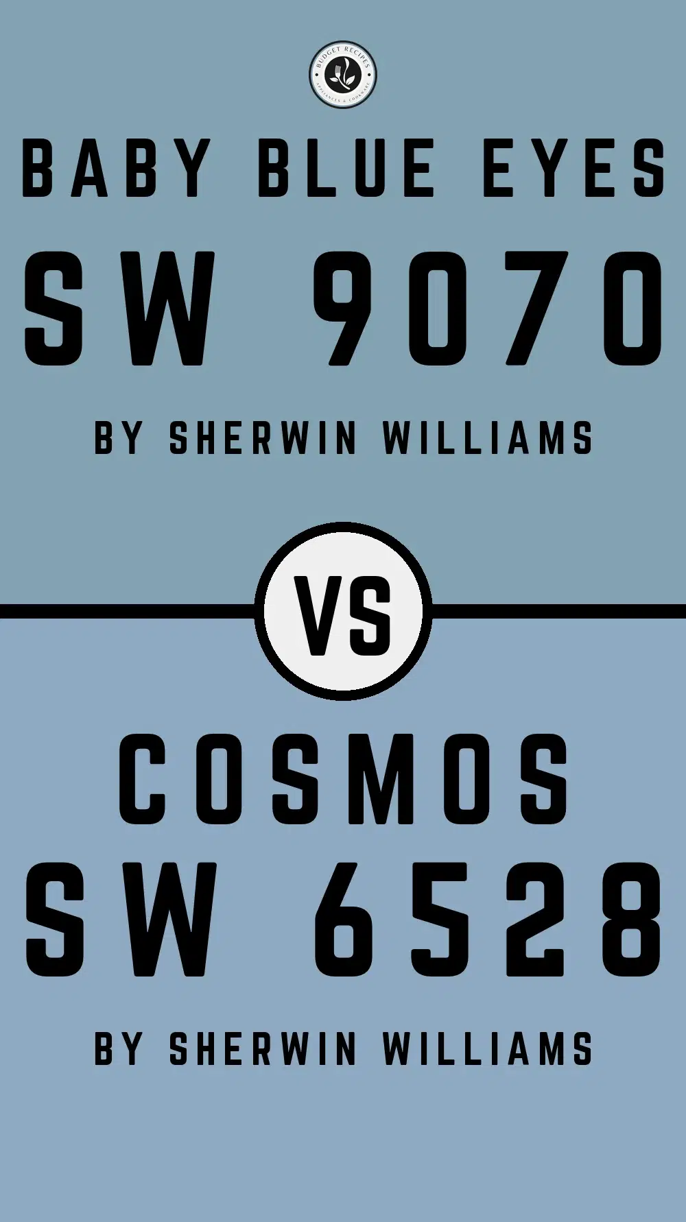 Baby Blue Eyes SW 9070 vs Cosmos SW 6528