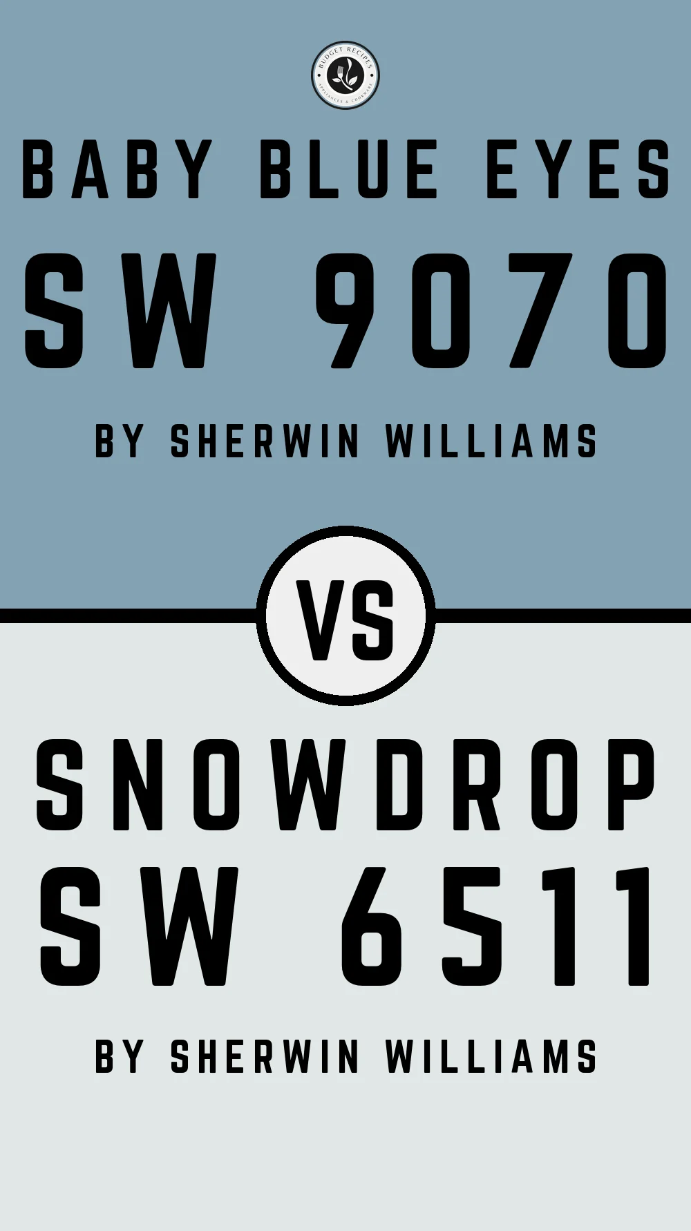 Baby Blue Eyes SW 9070 vs Snowdrop SW 6511