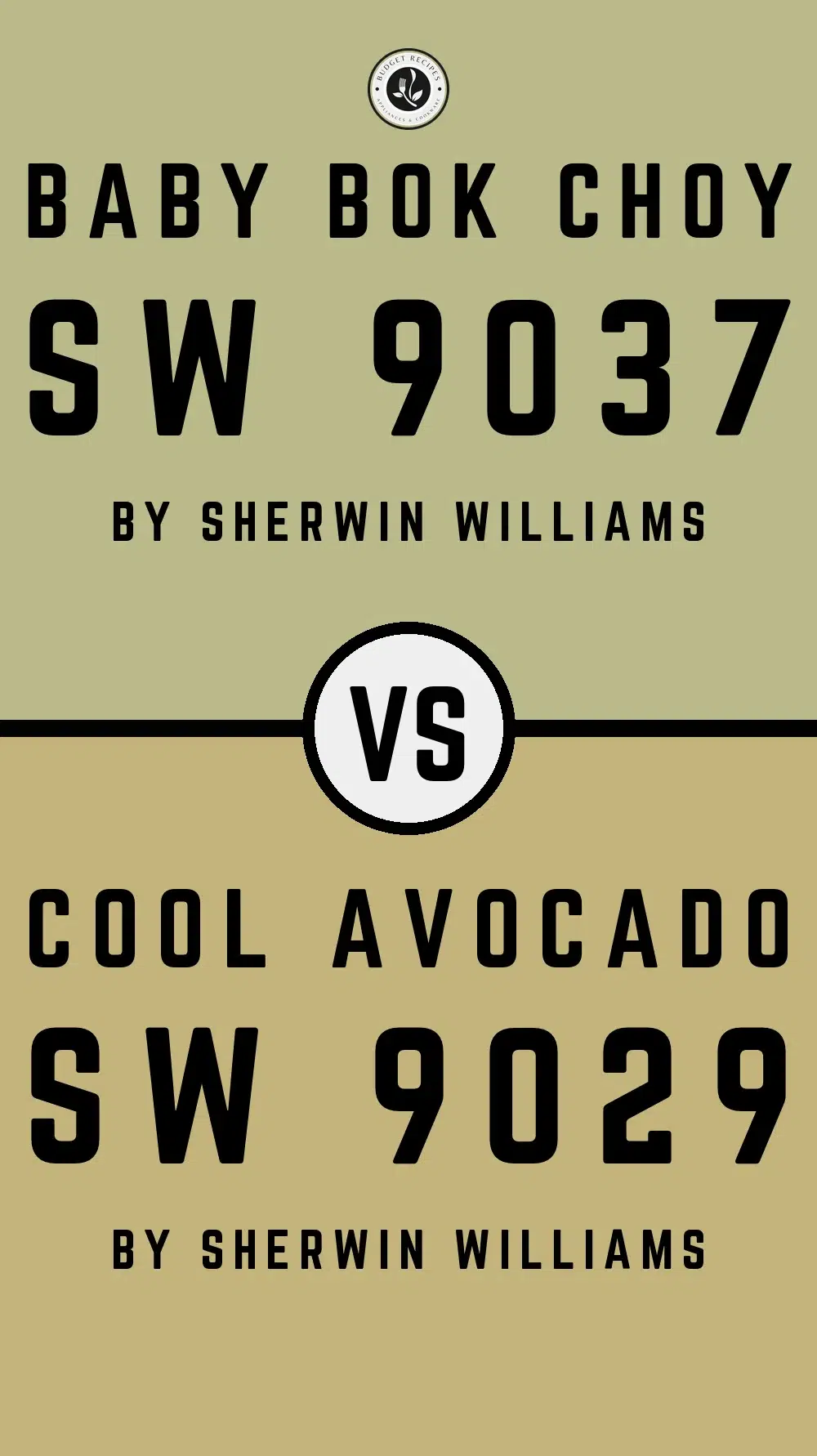 Baby Bok Choy SW 9037 vs Cool Avocado SW 9029