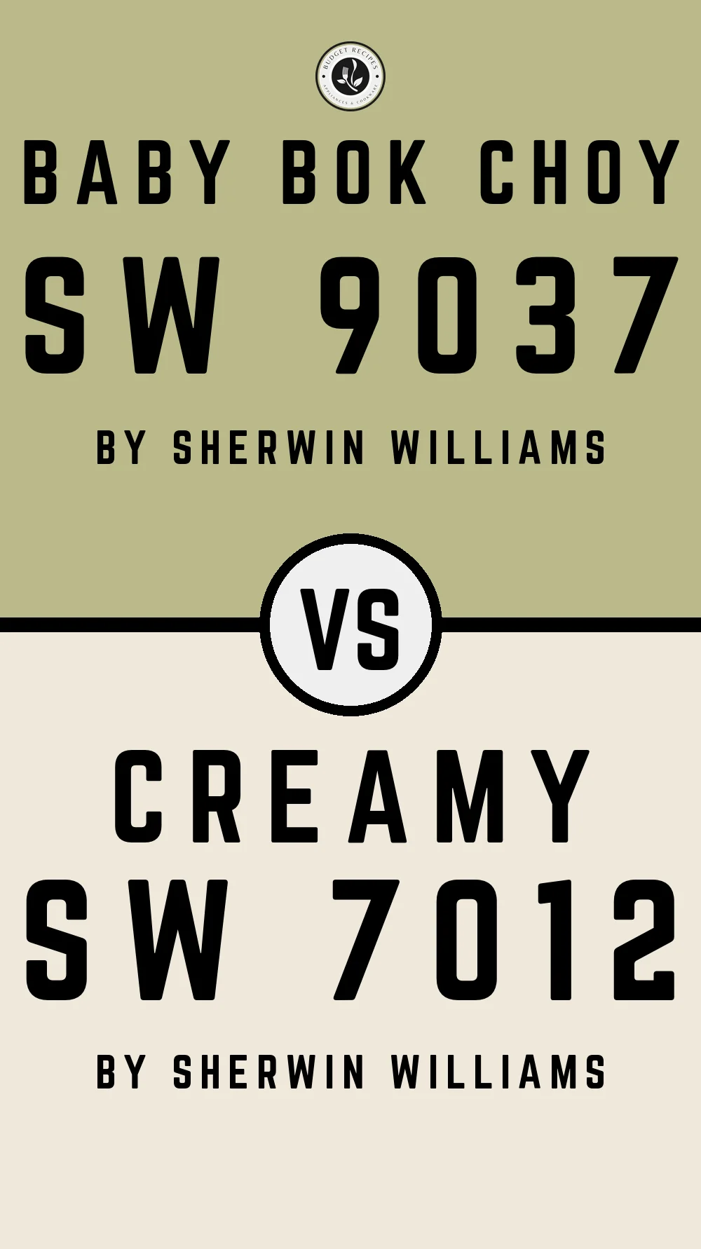 Baby Bok Choy SW 9037 vs Creamy SW 7012