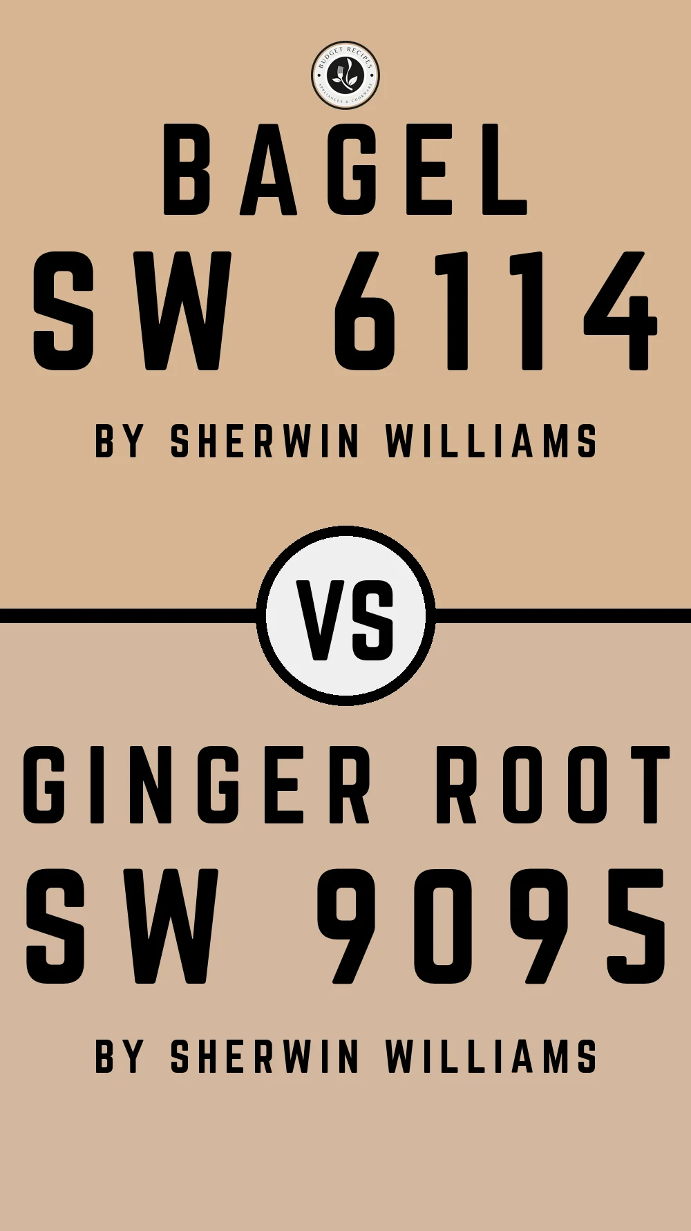 Bagel SW 6114 vs Ginger Root SW 9095