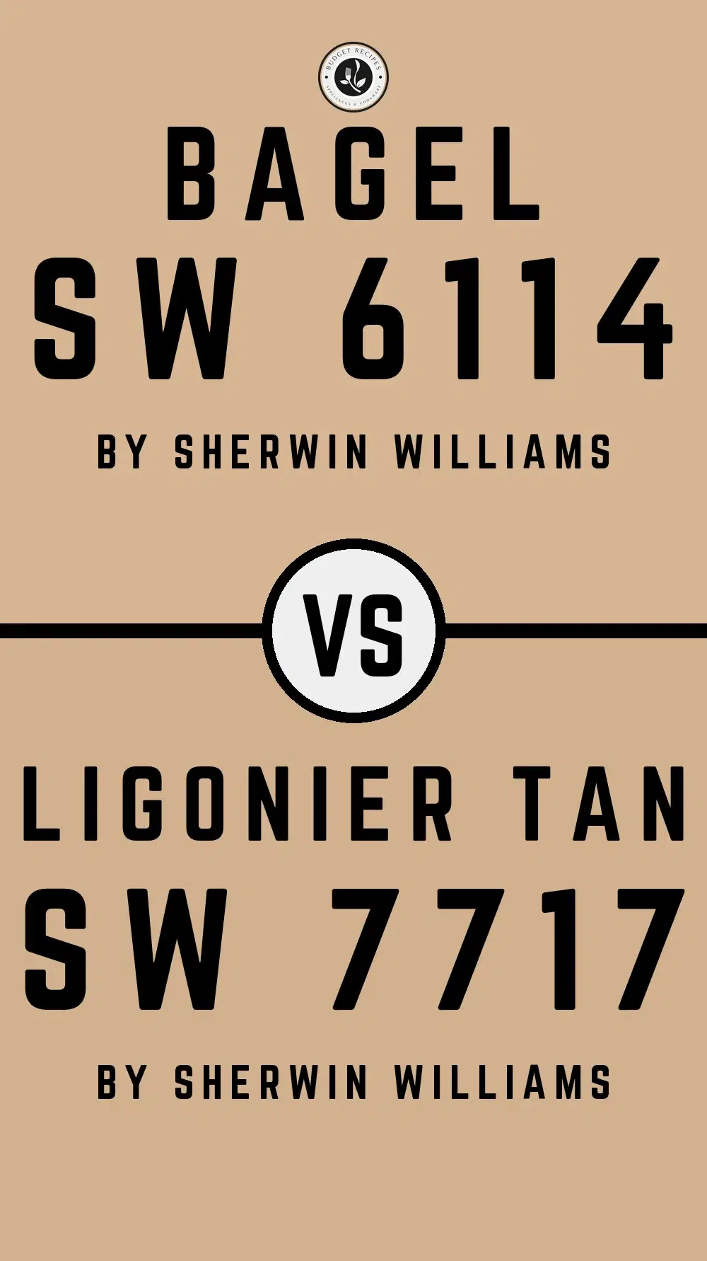 Bagel SW 6114 vs Ligonier Tan SW 7717