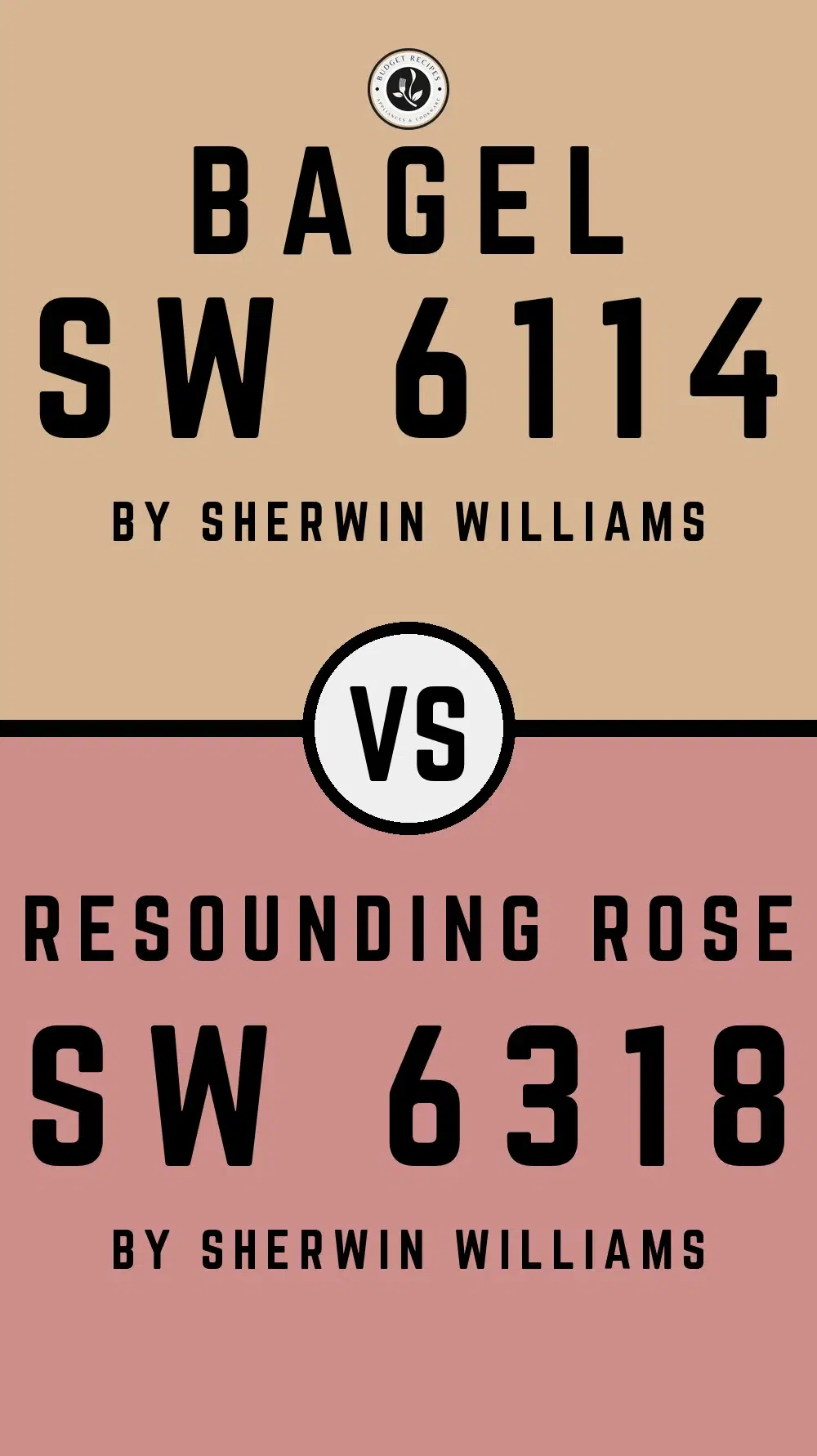 Bagel SW 6114 vs Resounding Rose SW 6318