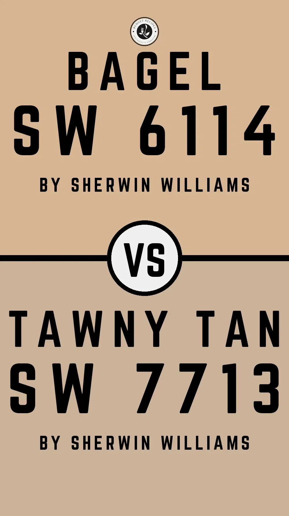 Bagel SW 6114 vs Tawny Tan SW 7713