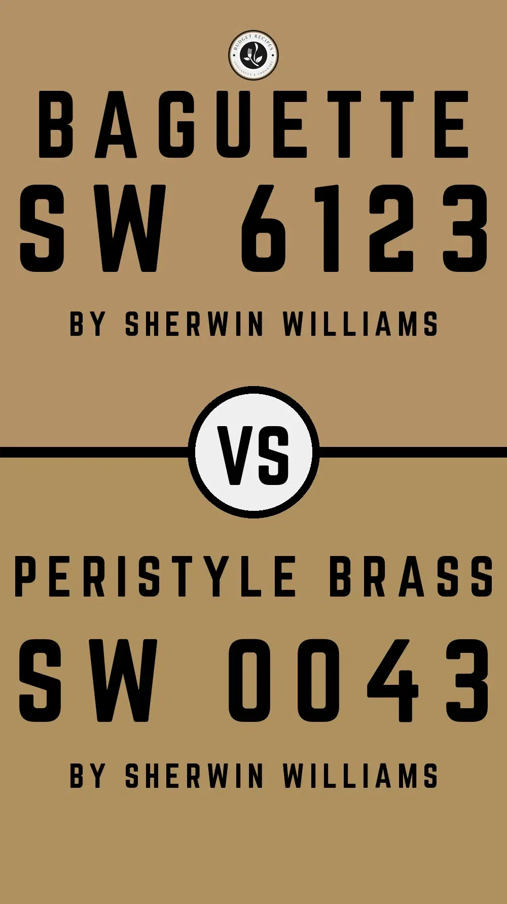 Baguette SW 6123 vs Peristyle Brass SW 0043