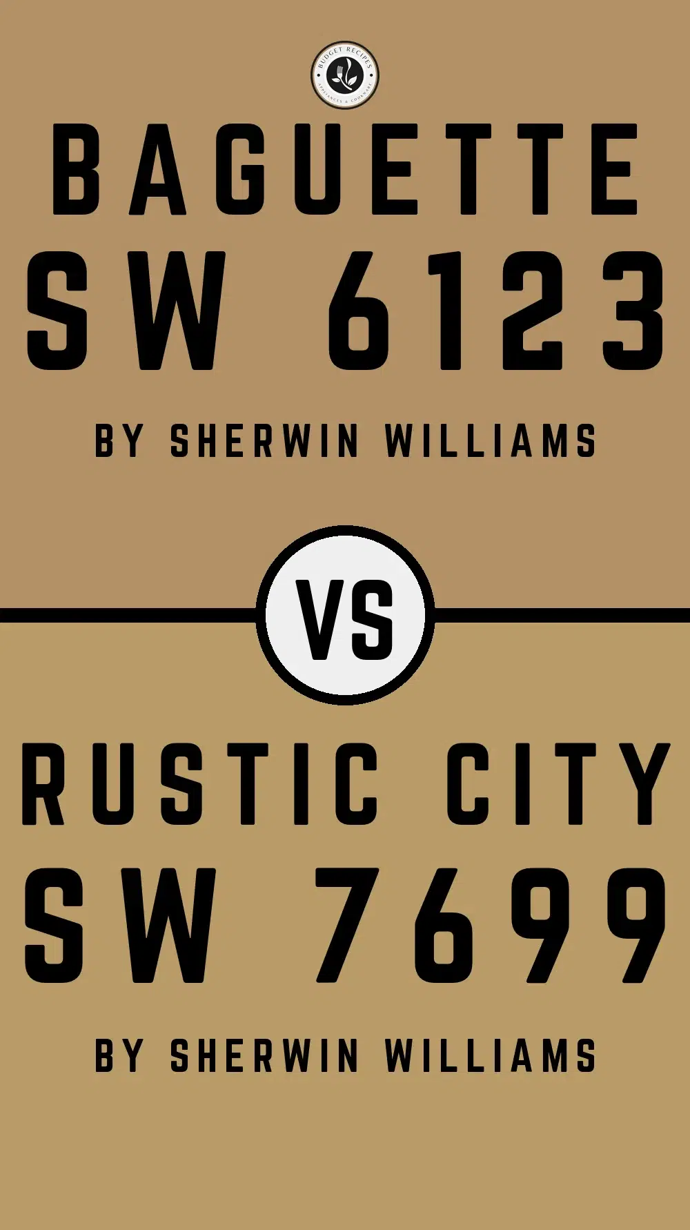 Baguette SW 6123 vs Rustic City SW 7699