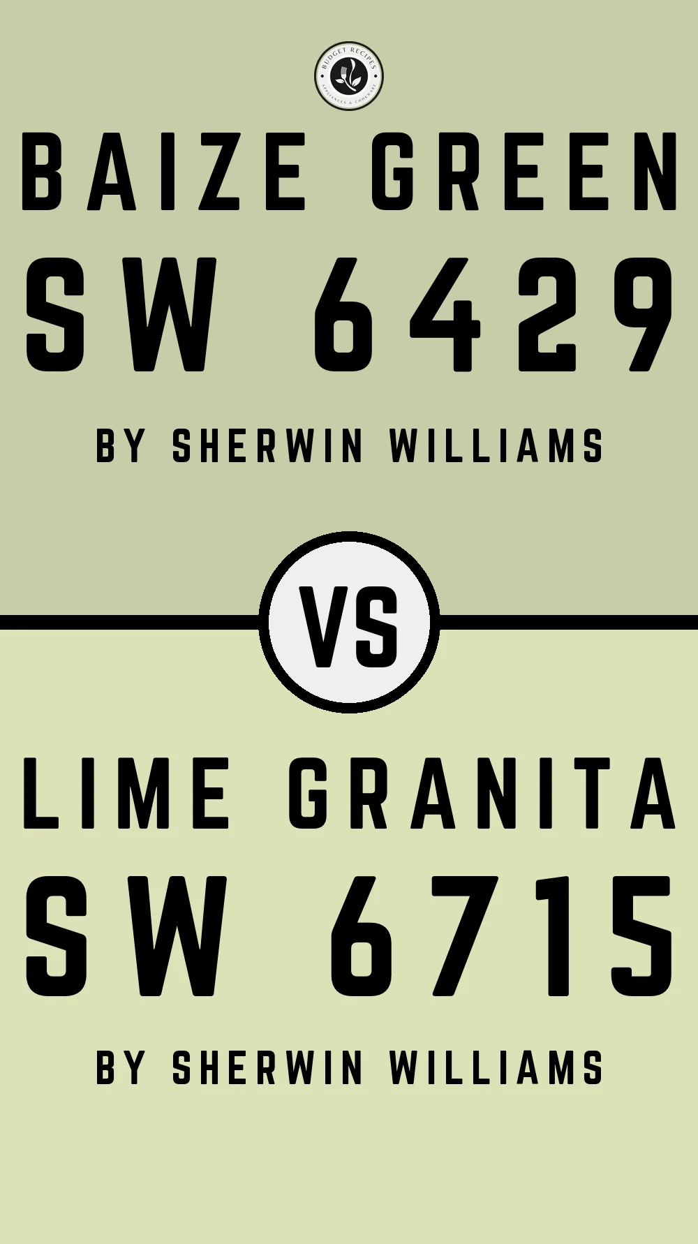 Baize Green SW 6429 vs Lime Granita SW 6715