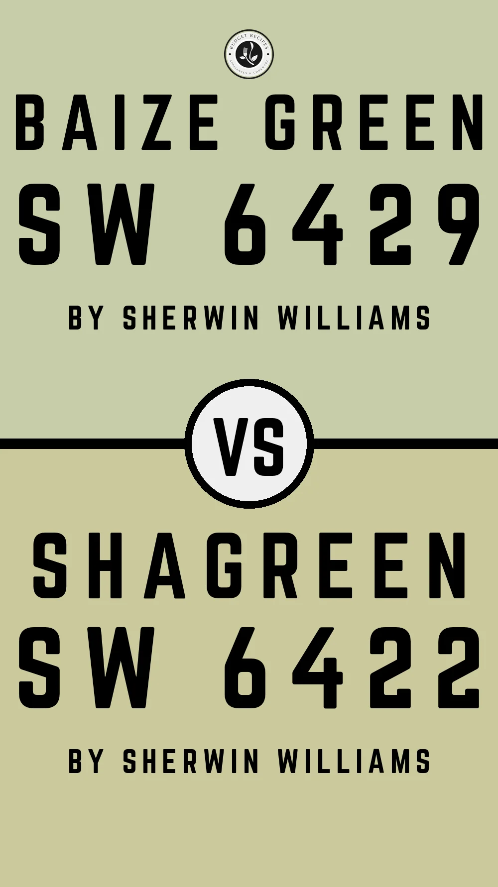 Baize Green SW 6429 vs Shagreen SW 6422