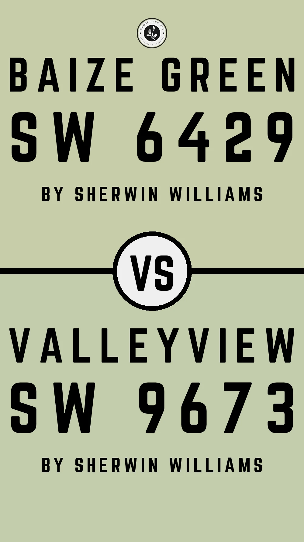 Baize Green SW 6429 vs Valleyview SW 9673
