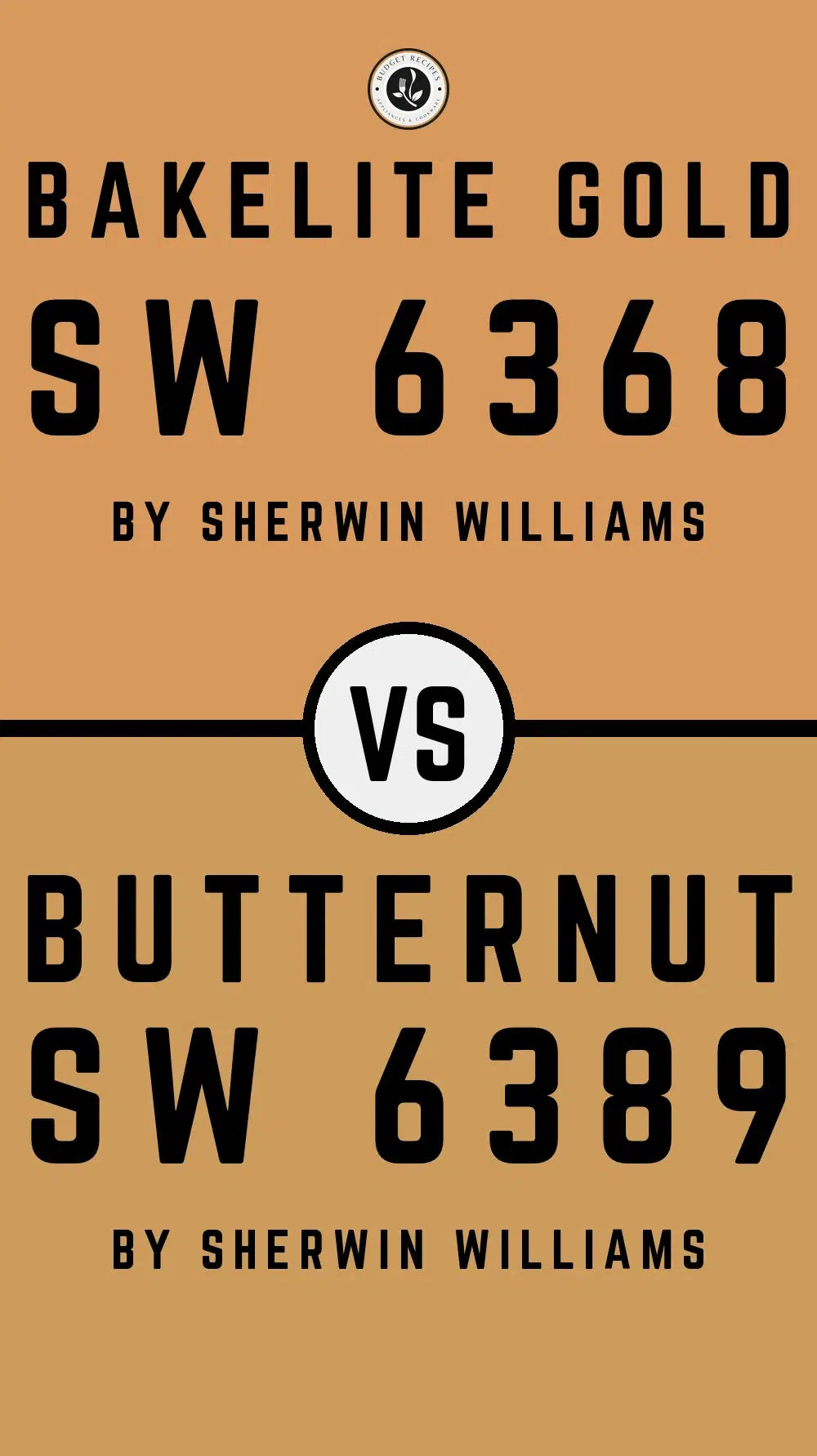 Bakelite Gold SW 6368 vs Butternut SW 6389