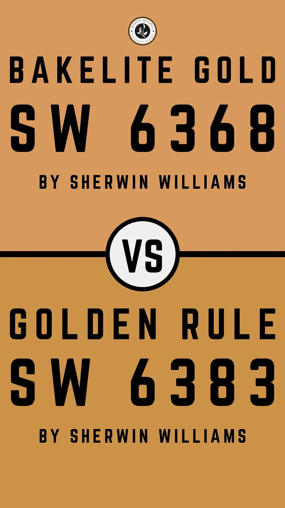 Bakelite Gold SW 6368 vs Golden Rule SW 6383