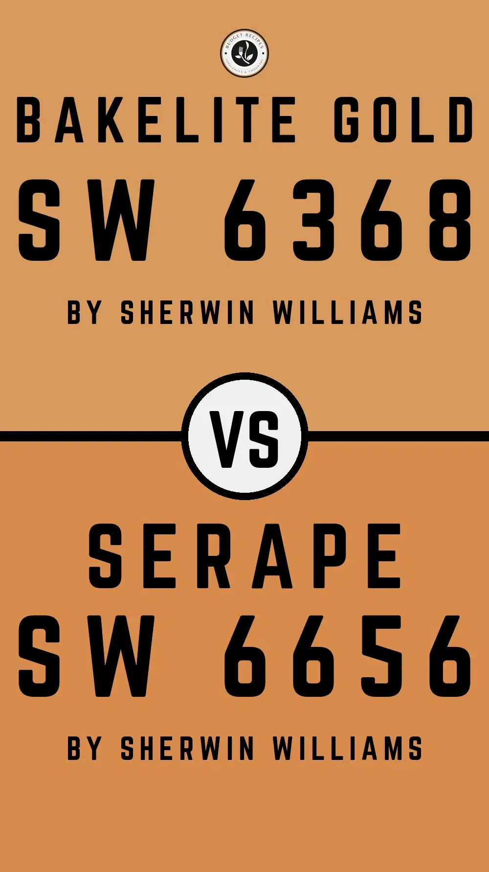 Bakelite Gold SW 6368 vs Serape SW 6656