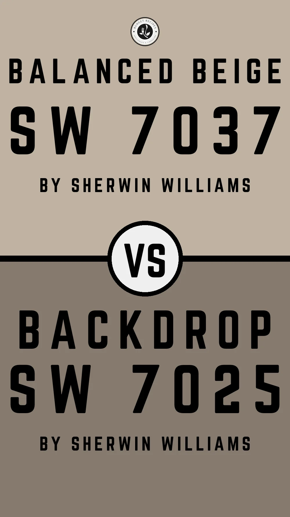 Balanced Beige SW 7037 vs Backdrop SW 7025