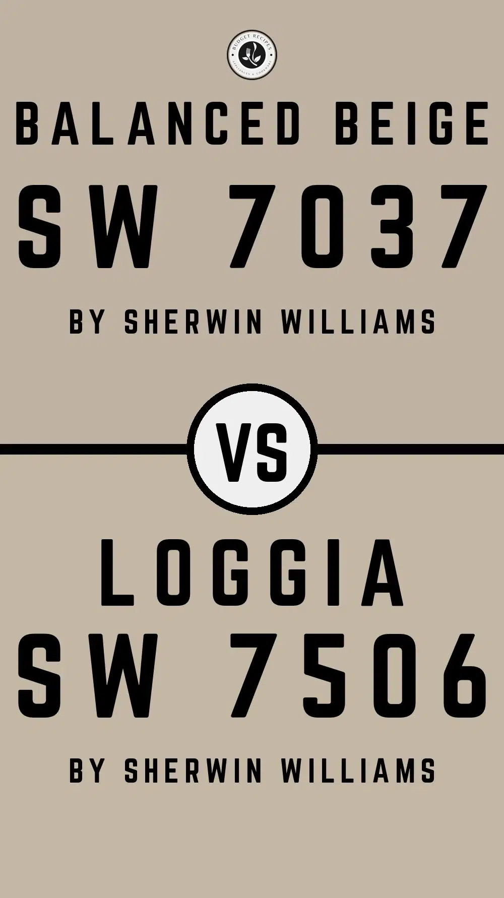 Balanced Beige by Sherwin Williams SW 7037 vs Loggia SW 7506