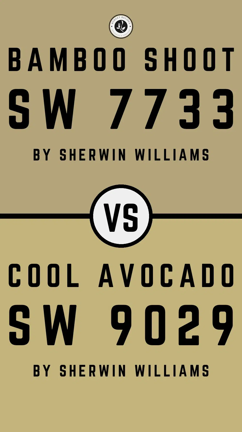 Bamboo Shoot SW 7733 vs Cool Avocado SW 9029