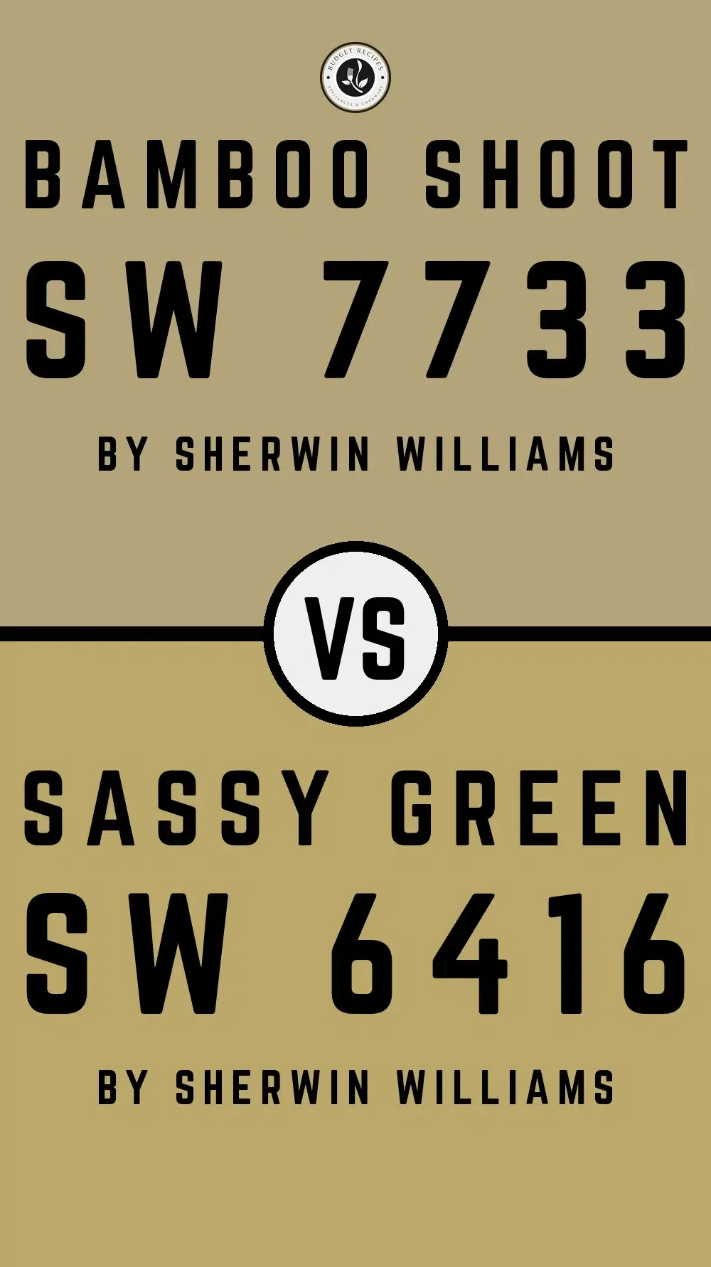 Bamboo Shoot SW 7733 vs Sassy Green SW 6416