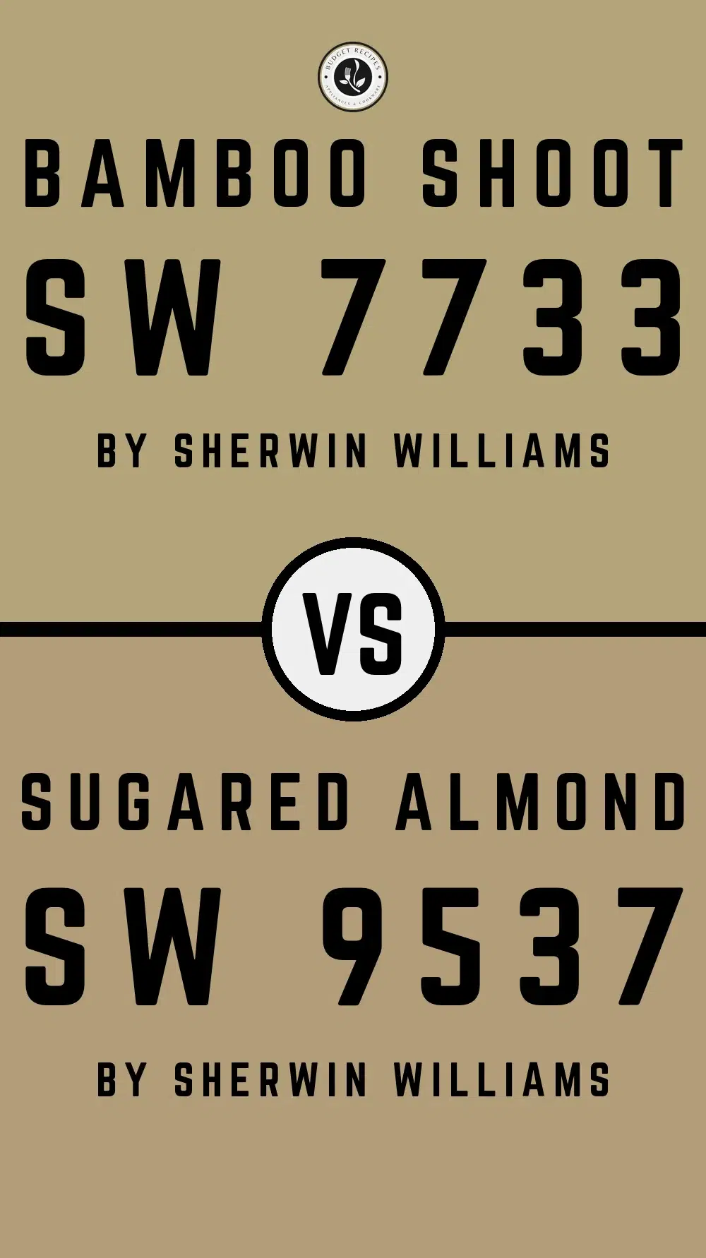 Bamboo Shoot SW 7733 vs Sugared Almond SW 9537