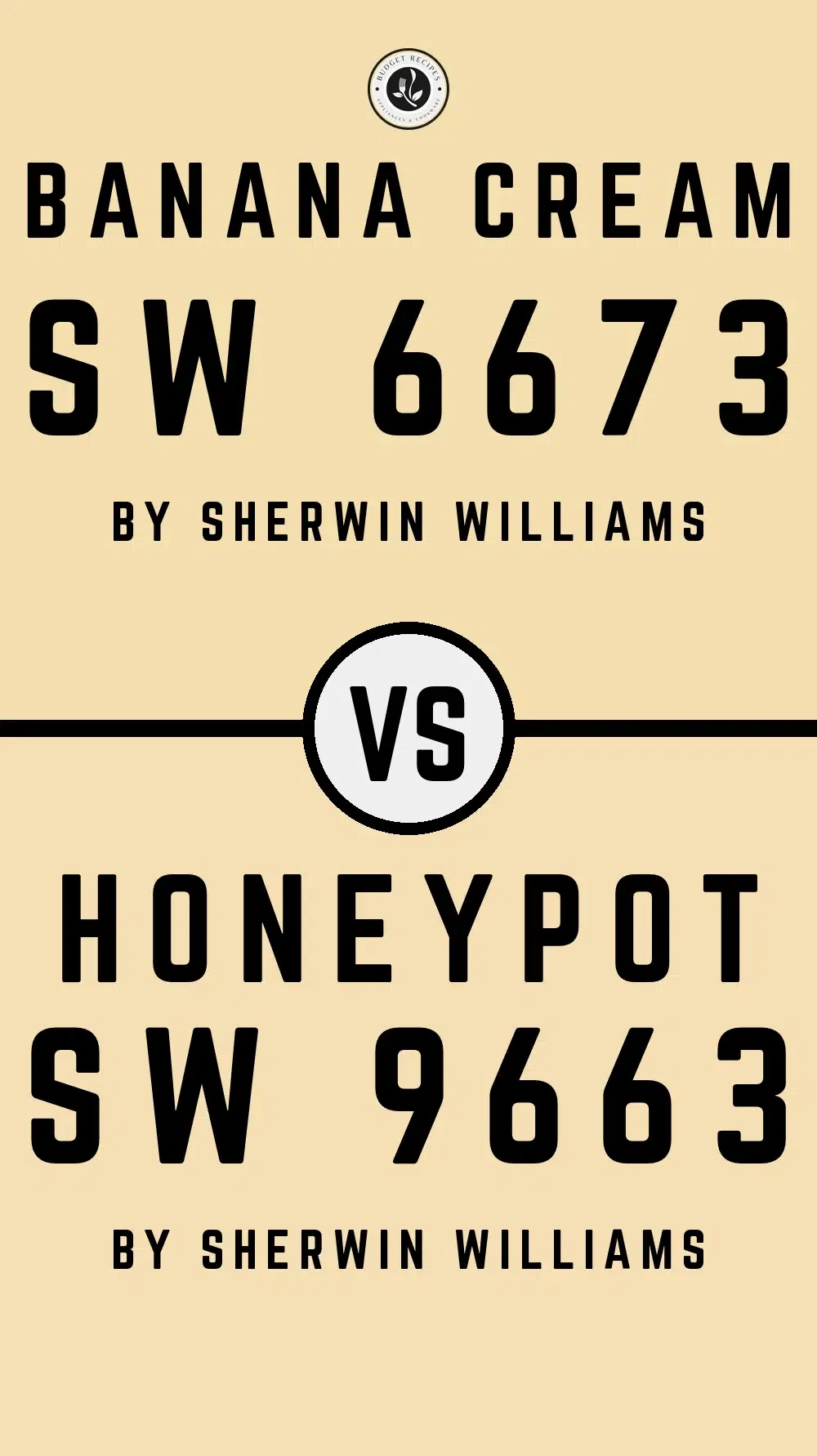 Banana Cream SW 6673 vs Honeypot SW 9663