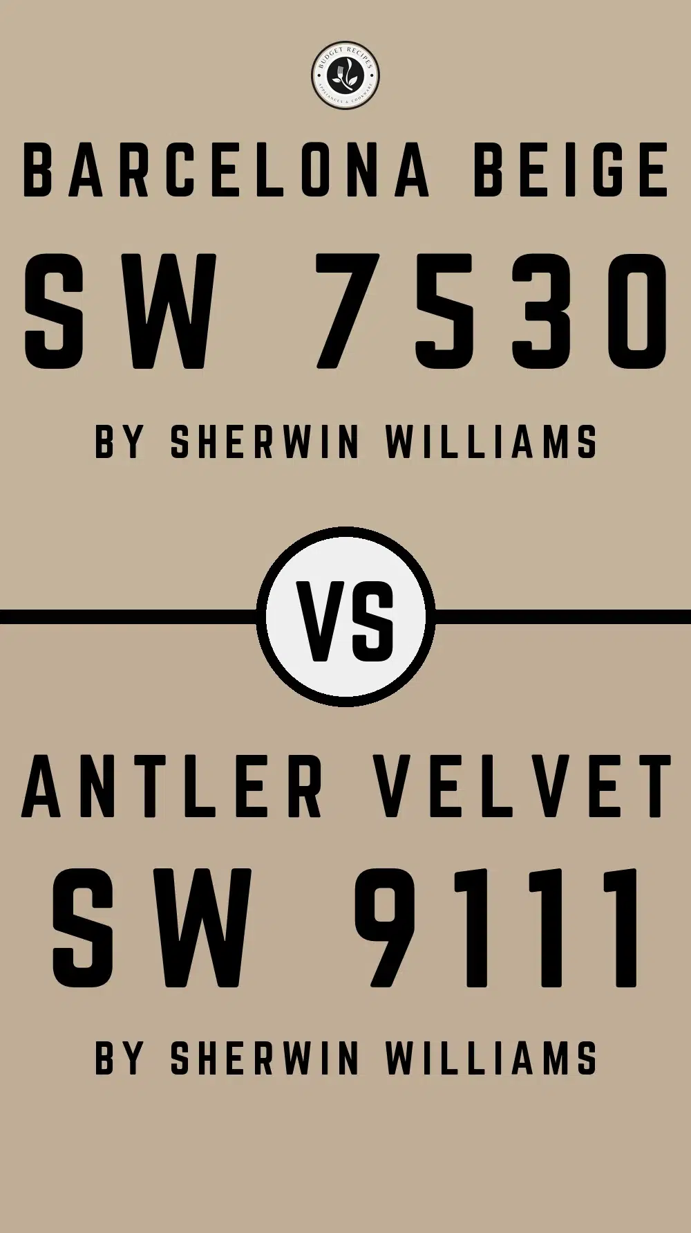Barcelona Beige SW 7530 vs Antler Velvet SW 9111