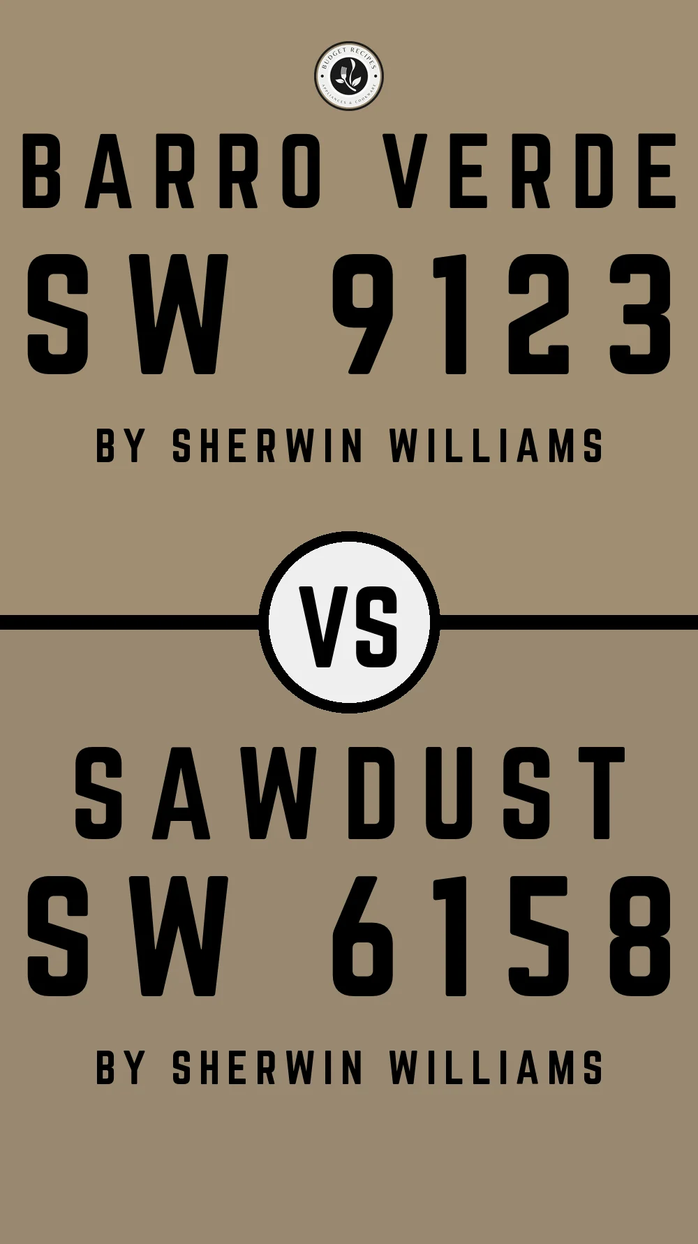 Barro Verde SW 9123 vs Sawdust SW 6158