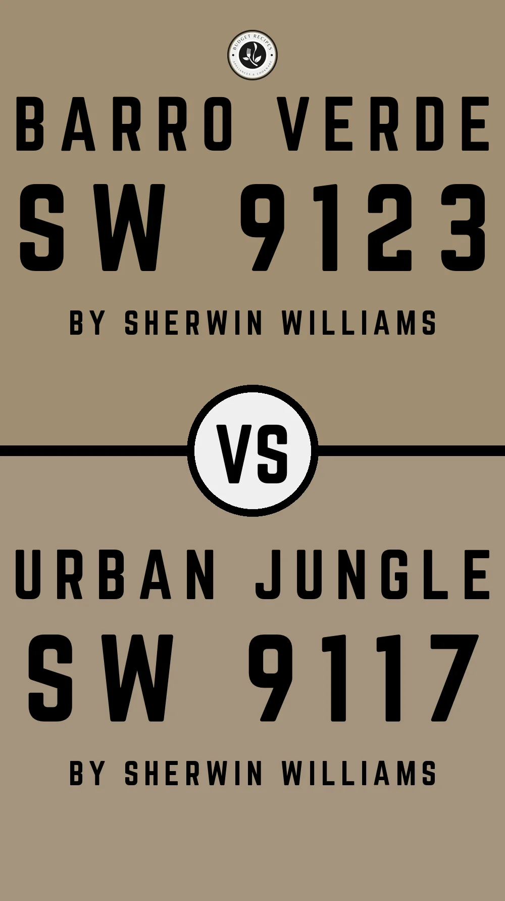 Barro Verde SW 9123 vs Urban Jungle SW 9117
