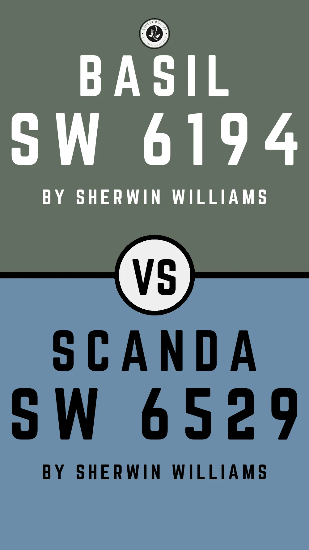 Basil by Sherwin Williams SW 6194 With Scanda SW 6529