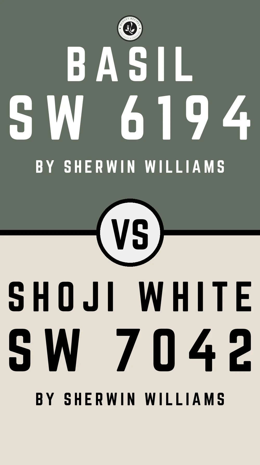 Basil SW 6194 vs Shoji White SW 7042