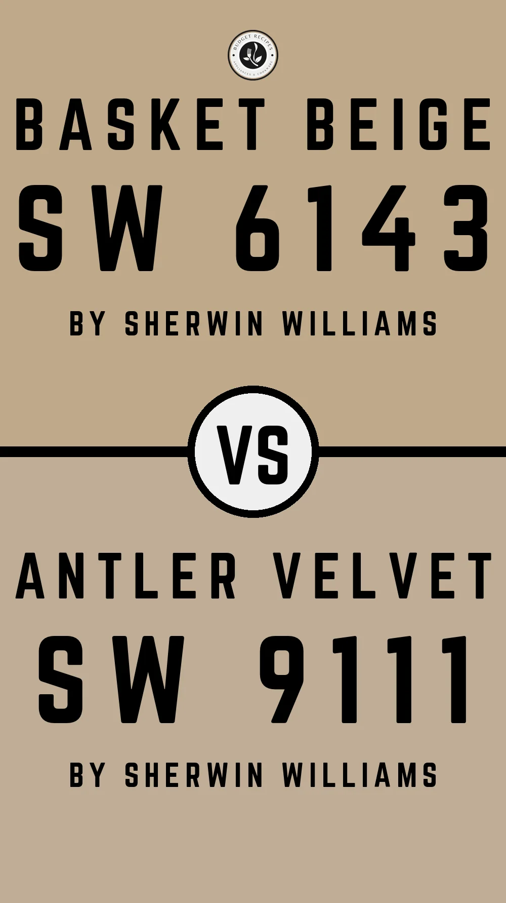 Basket Beige SW 6143 vs Antler Velvet SW 9111