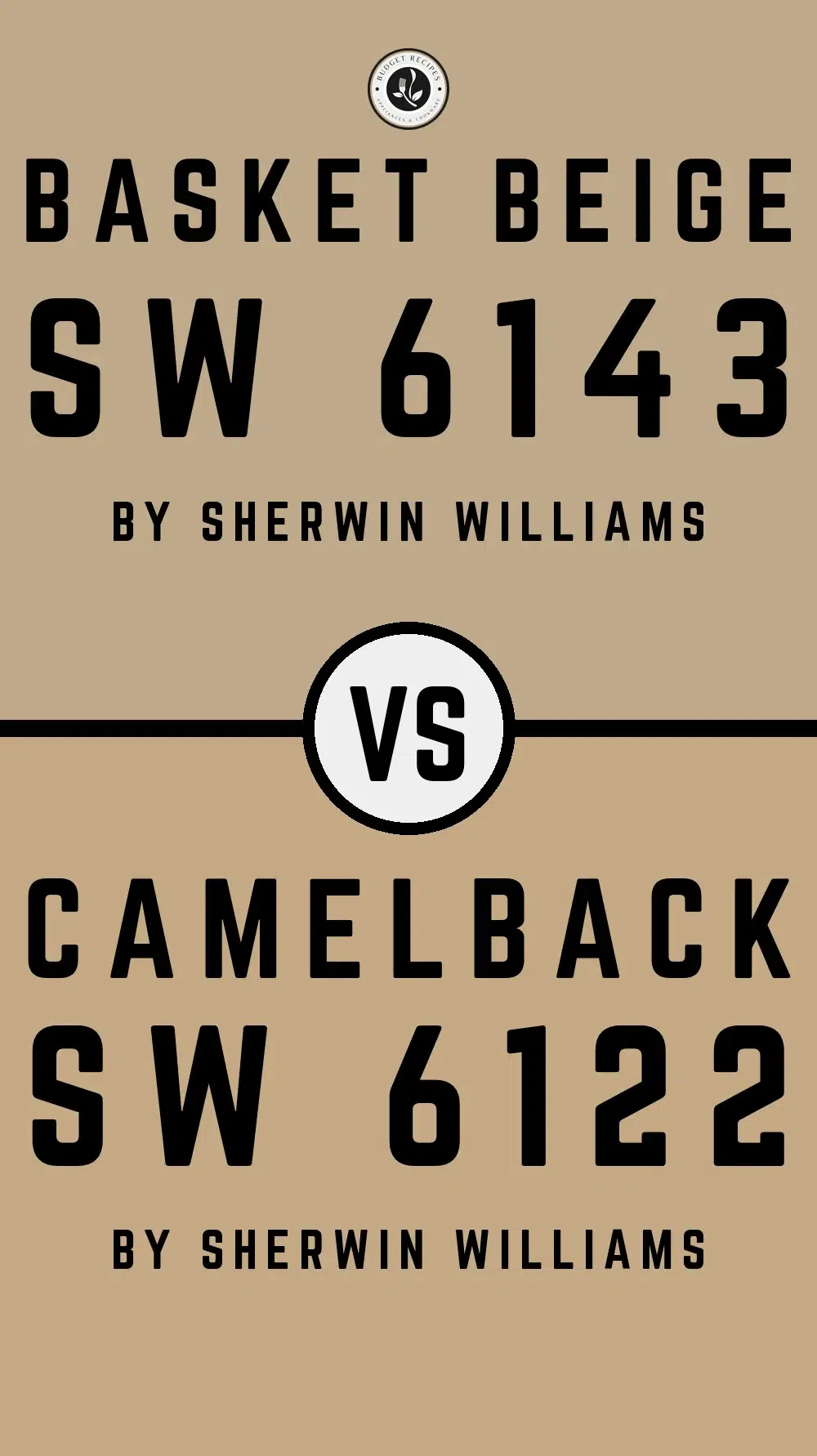 Basket Beige SW 6143 vs Camelback SW 6122
