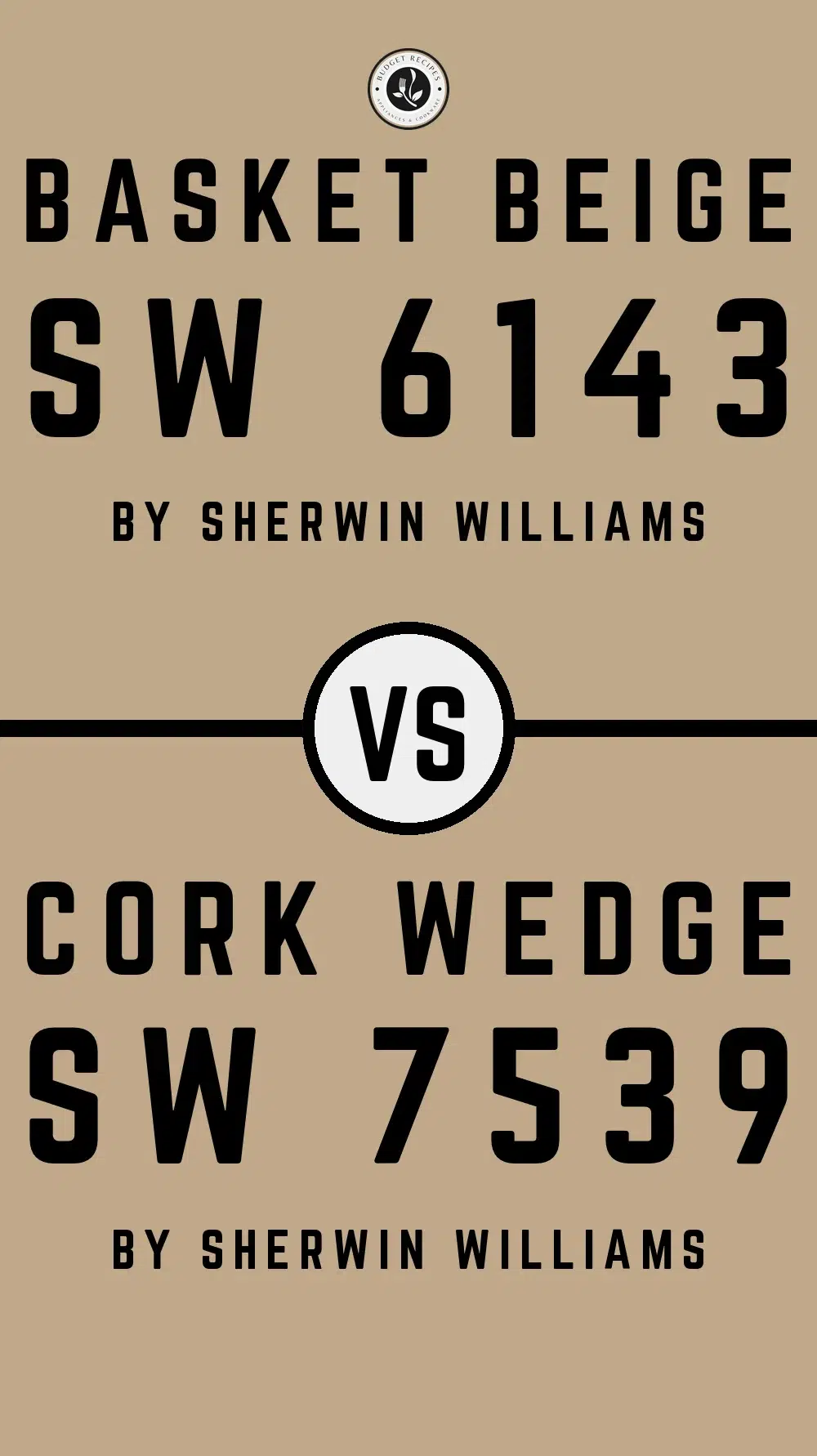 Basket Beige SW 6143 vs Cork Wedge SW 7539