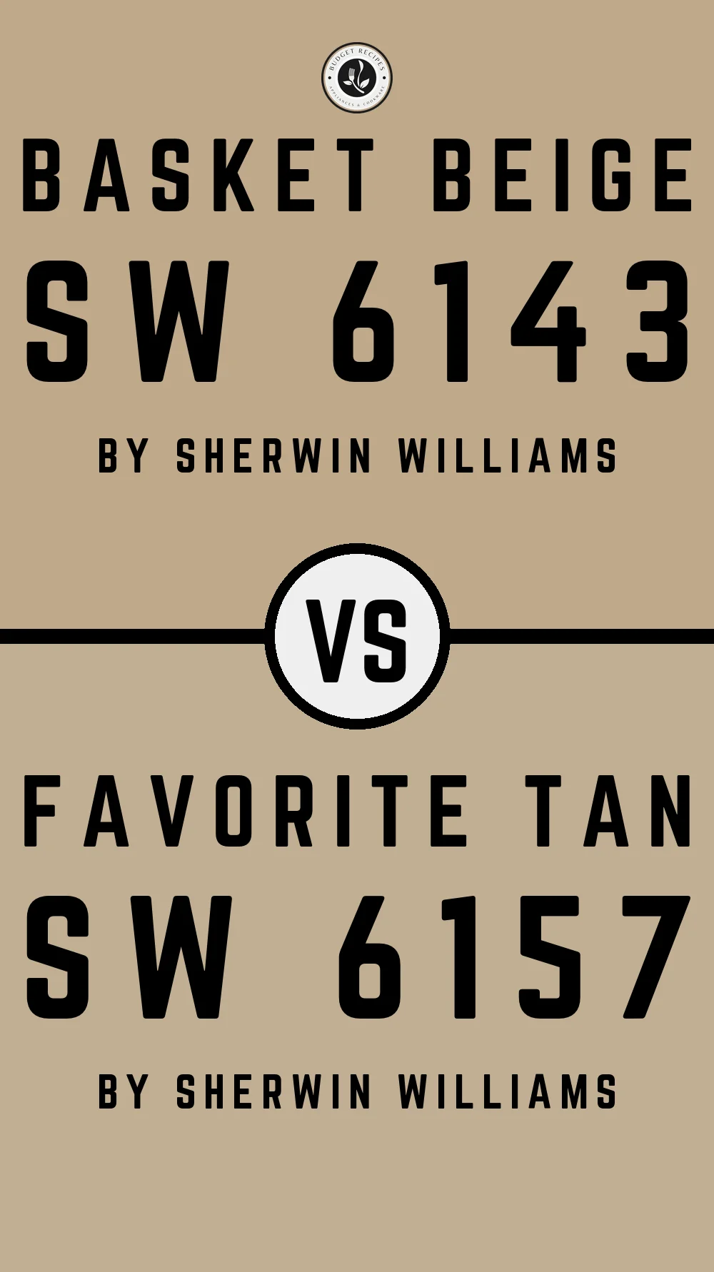 Basket Beige SW 6143 vs Favorite Tan SW 6157