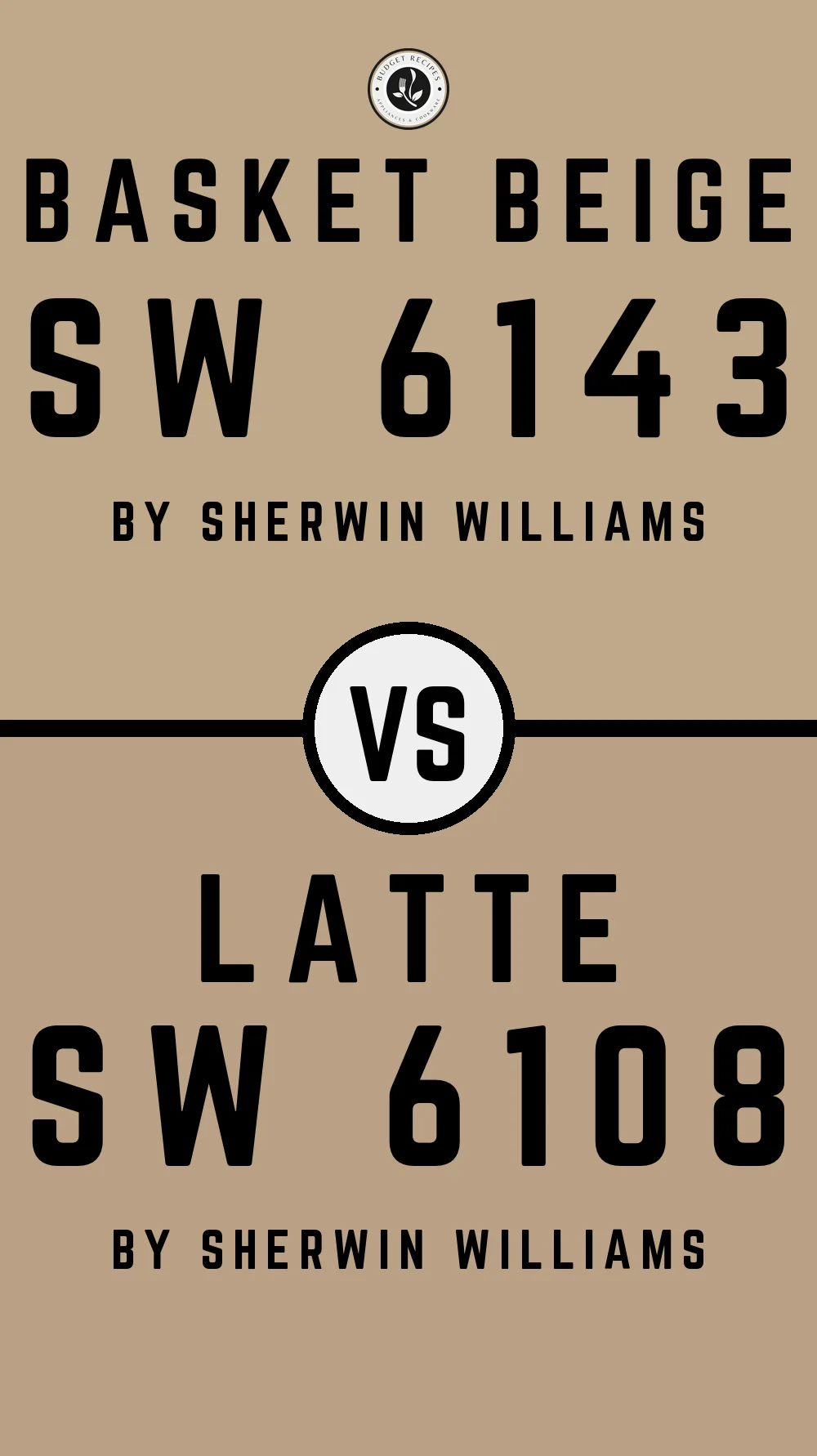 Basket Beige SW 6143 vs Latte SW 6108