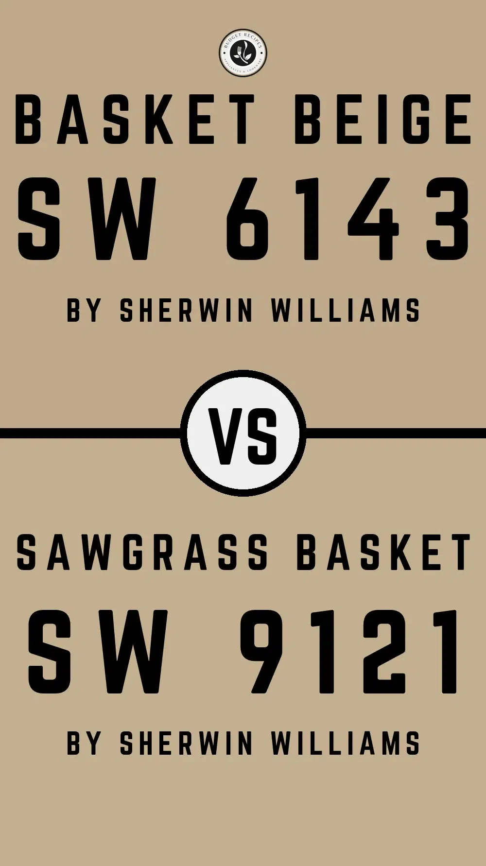 Basket Beige SW 6143 vs Sawgrass Basket SW 9121