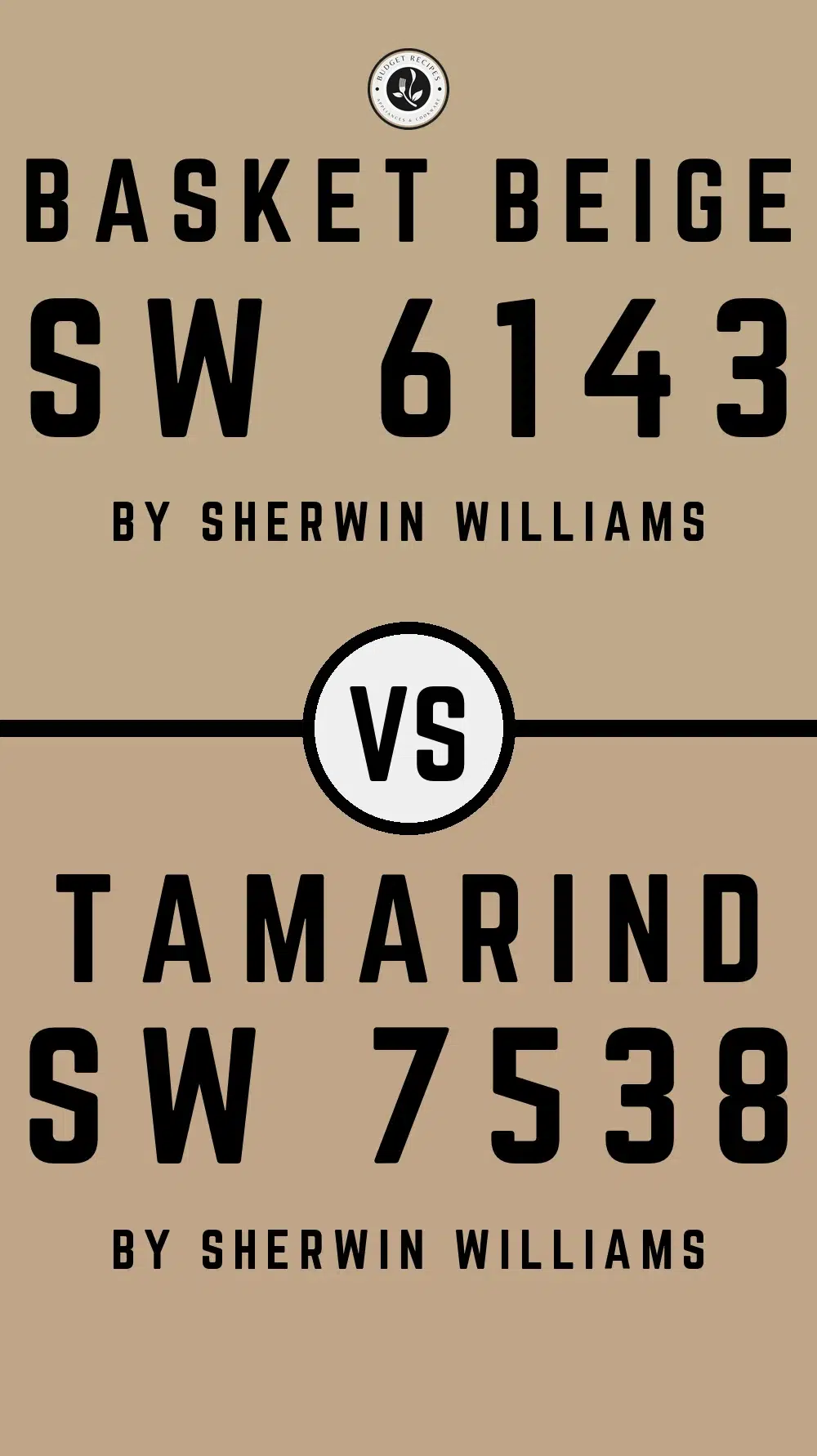 Basket Beige SW 6143 vs Tamarind SW 7538