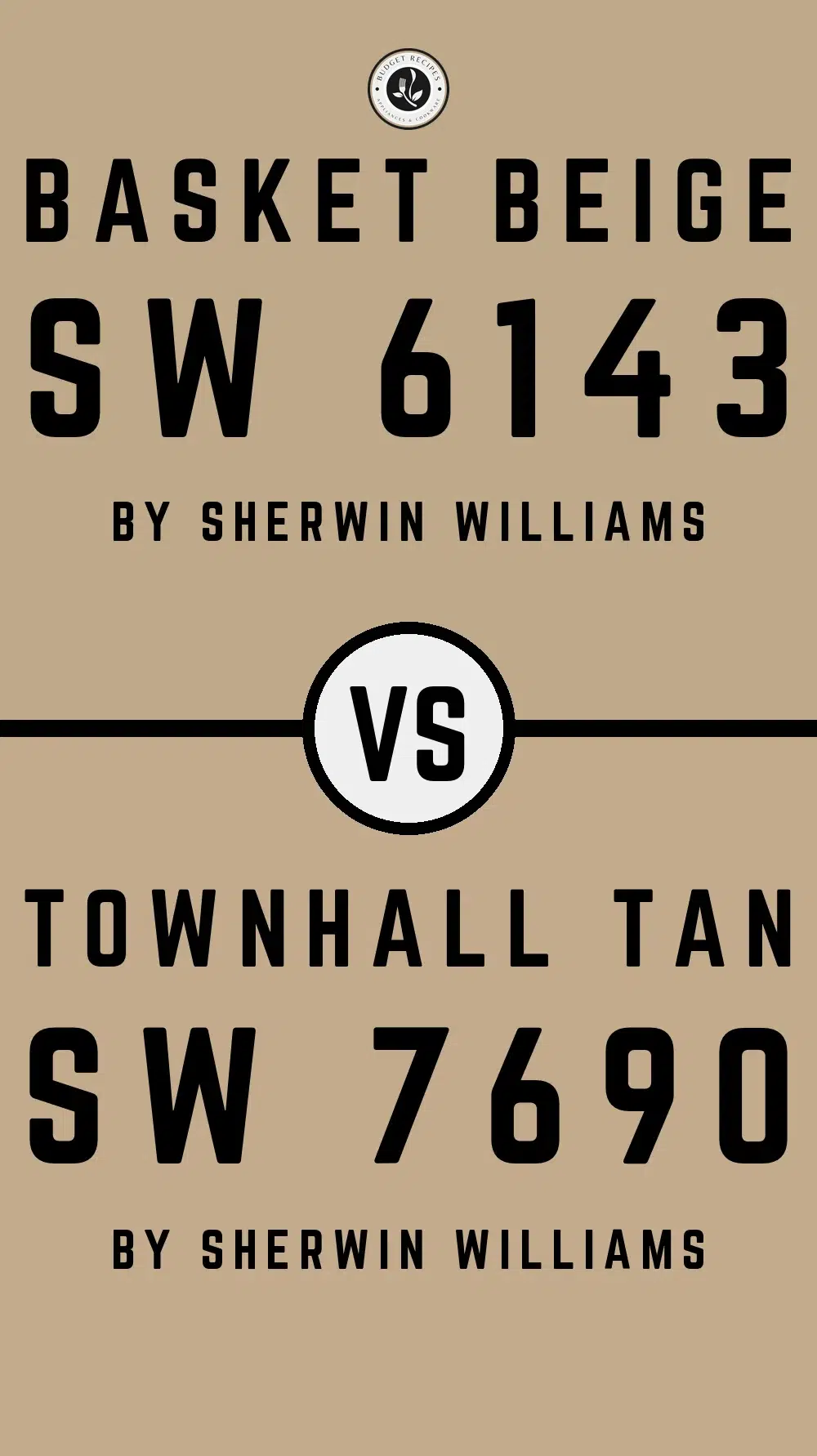 Basket Beige SW 6143 vs Townhall Tan SW 7690