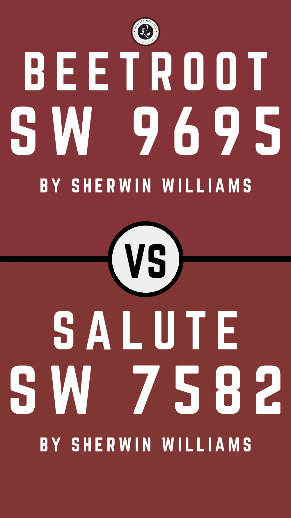 Beetroot SW 9695 vs Salute SW 7582