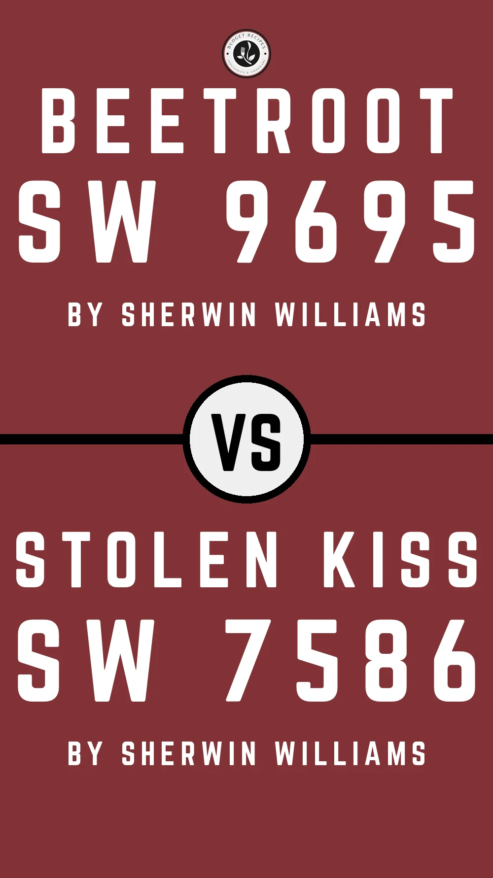 Beetroot SW 9695 vs Stolen Kiss SW 7586
