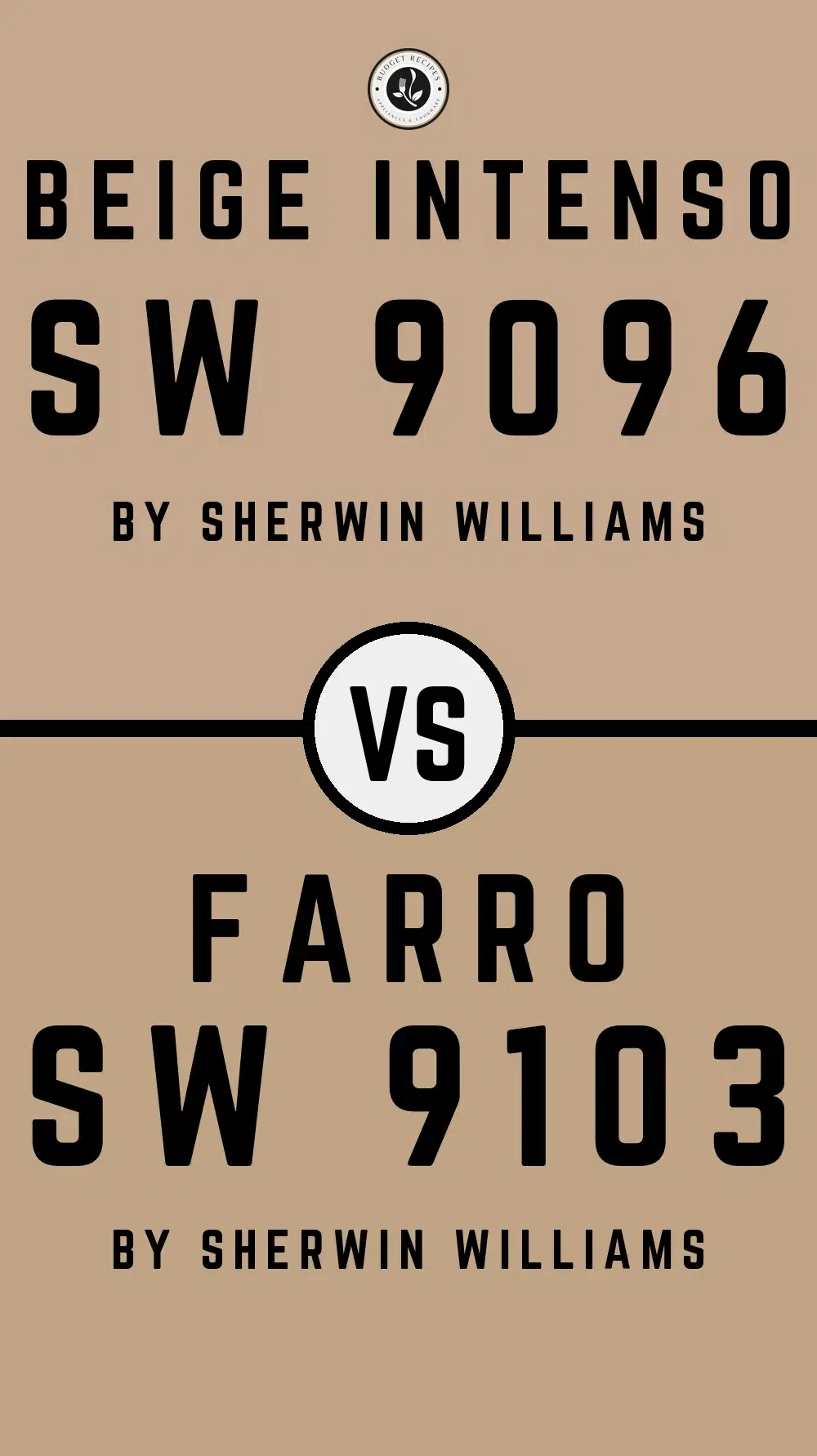 Beige Intenso SW 9096 vs Farro SW 9103