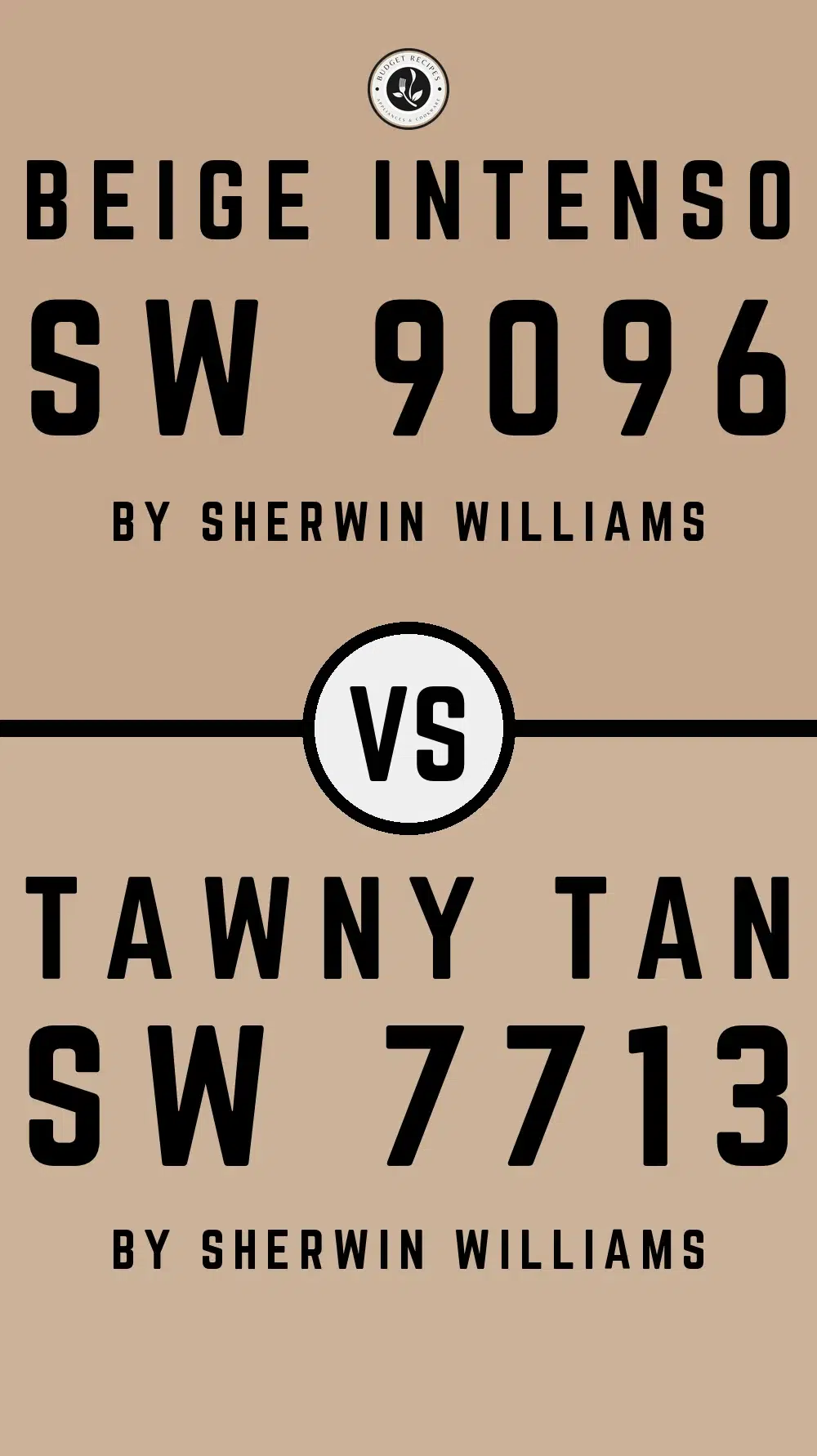 Beige Intenso SW 9096 vs Tawny Tan SW 7713
