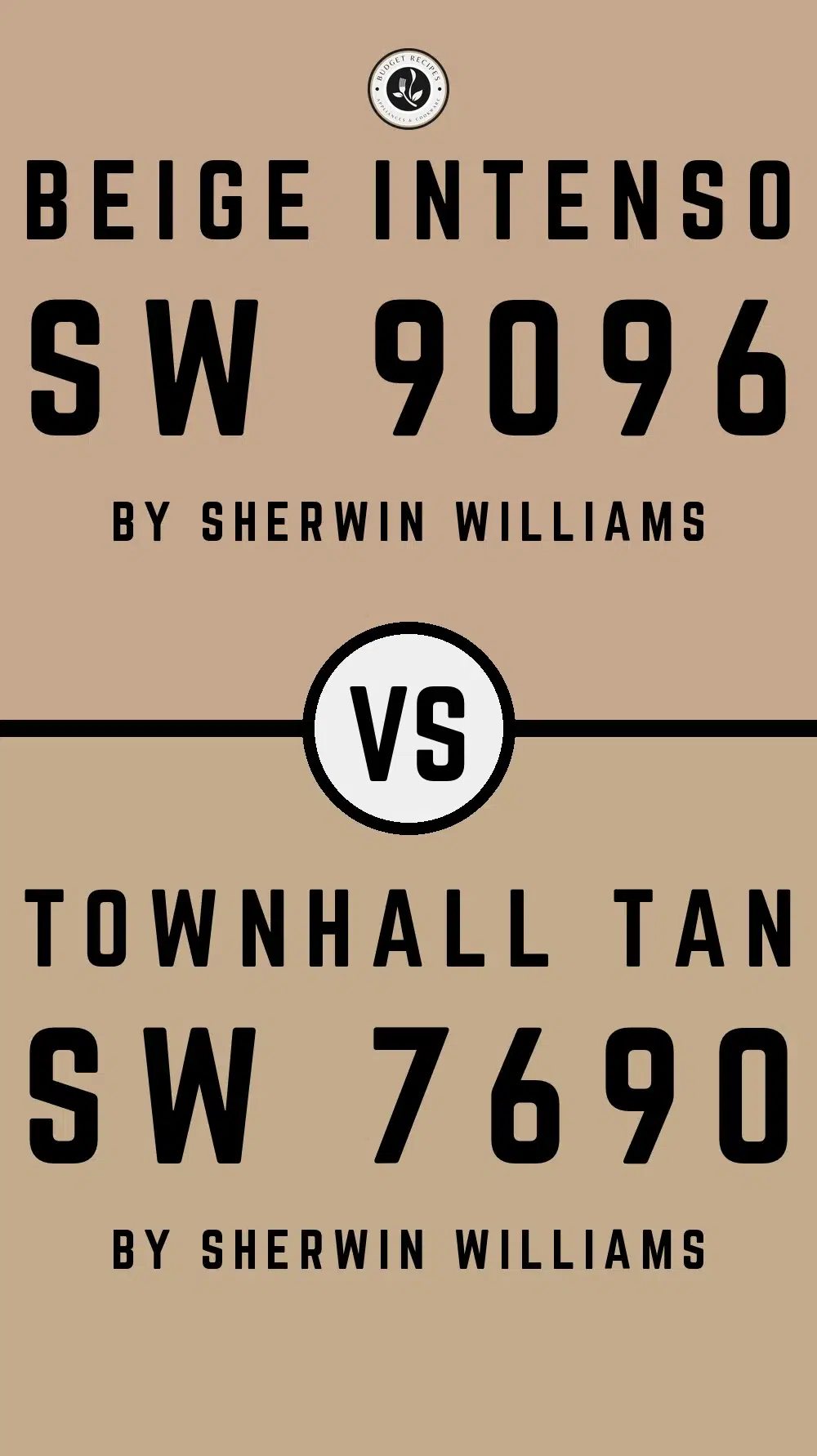 Beige Intenso SW 9096 vs Townhall Tan SW 7690