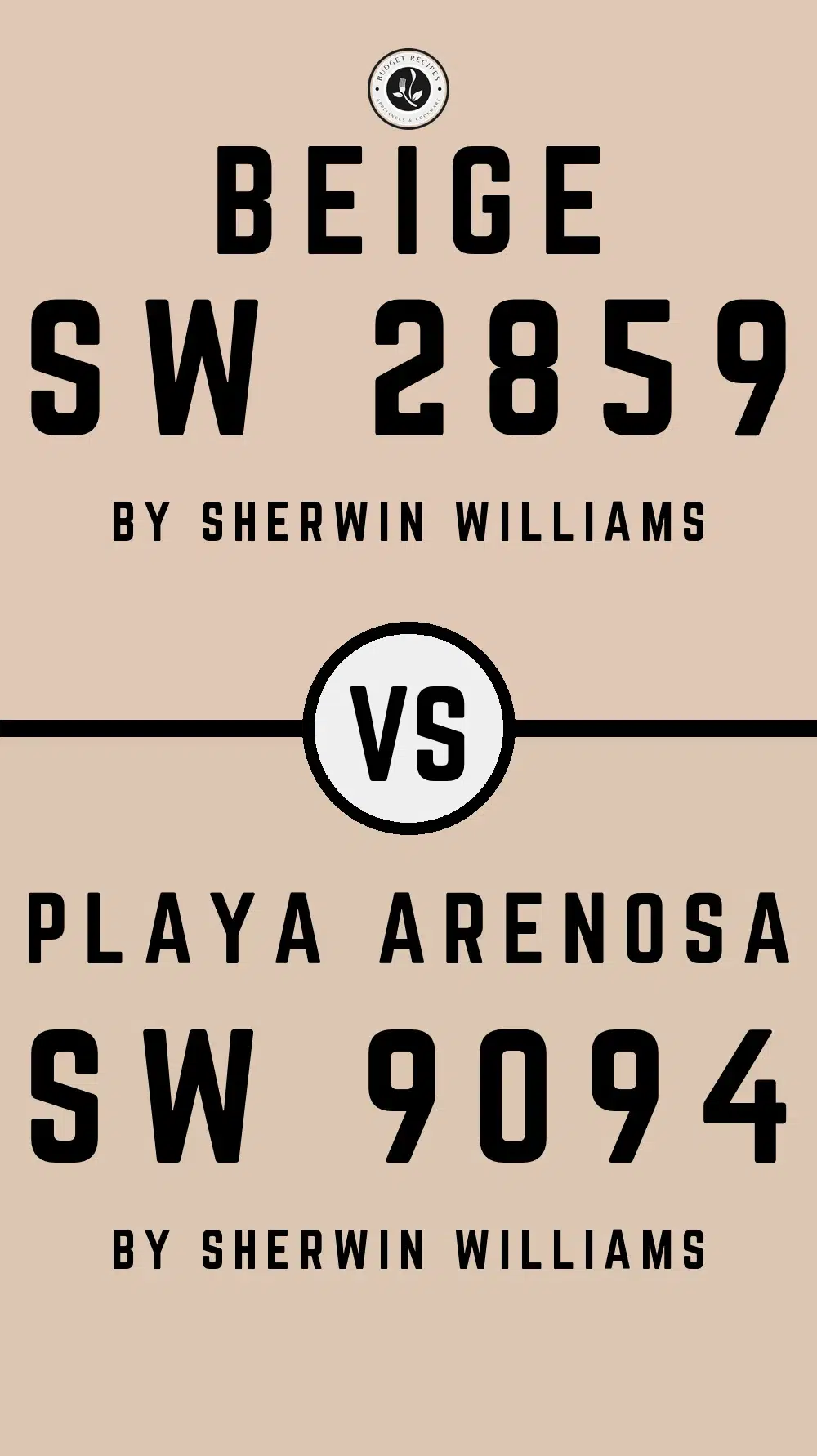Beige SW 2859 vs Playa Arenosa SW 9094