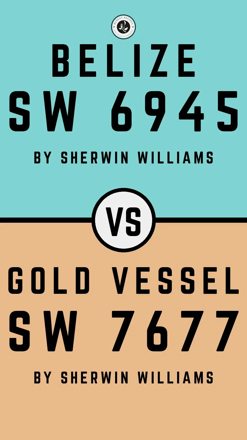 Belize SW 6945 vs Gold Vessel SW 7677