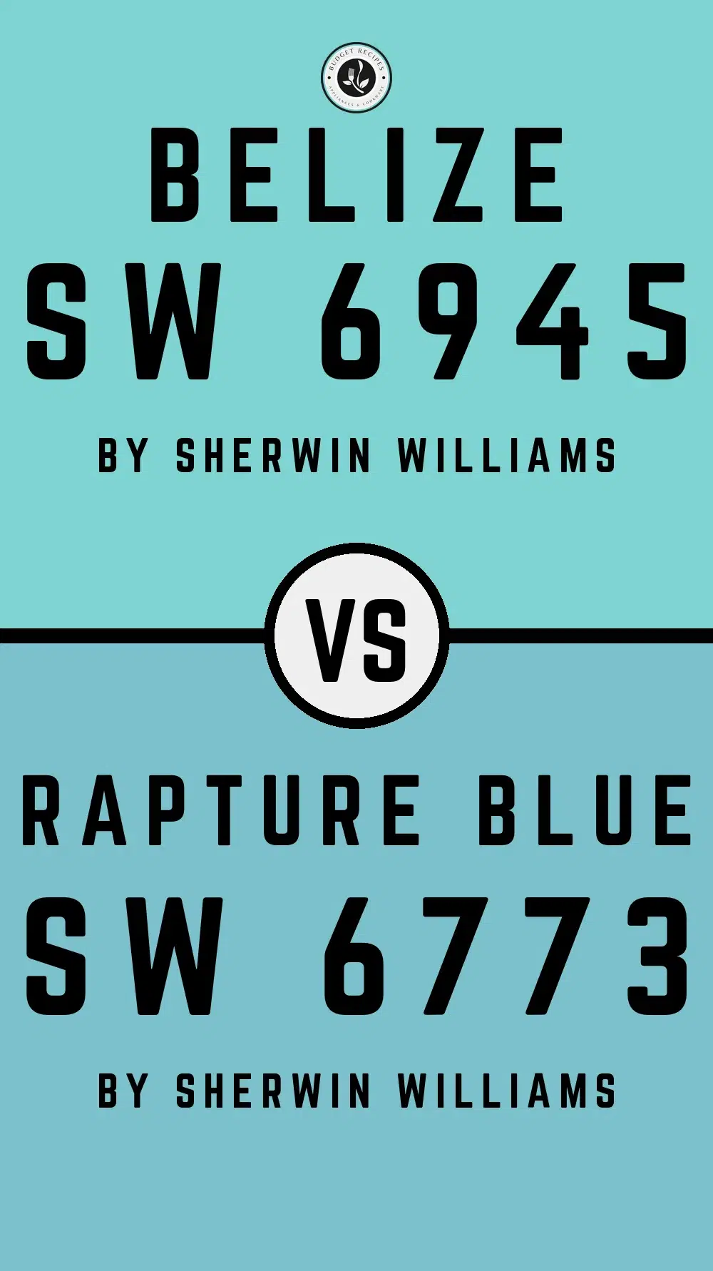 Belize SW 6945 vs Rapture Blue SW 6773