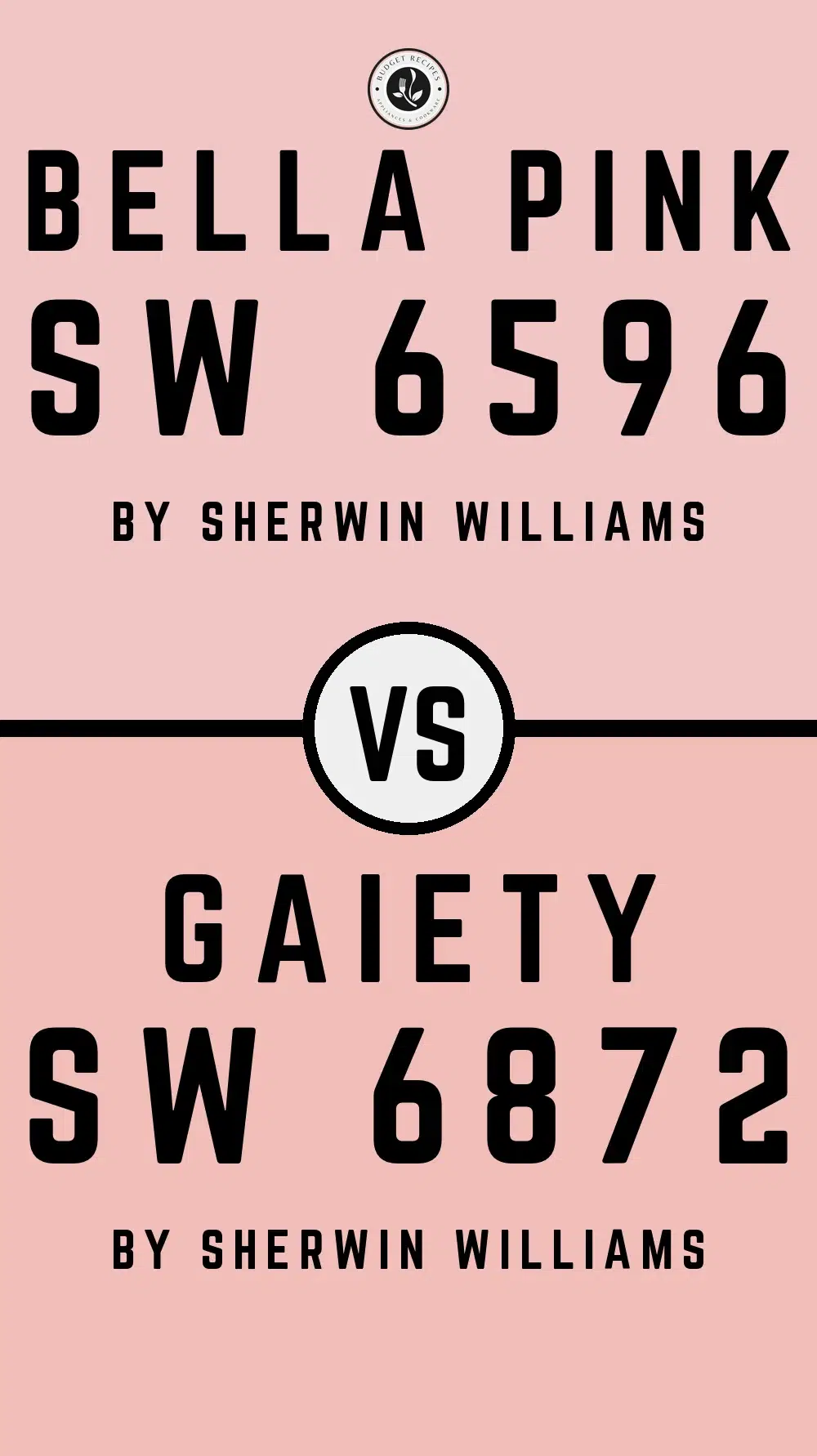 Bella Pink SW 6596 vs Gaiety SW 6872