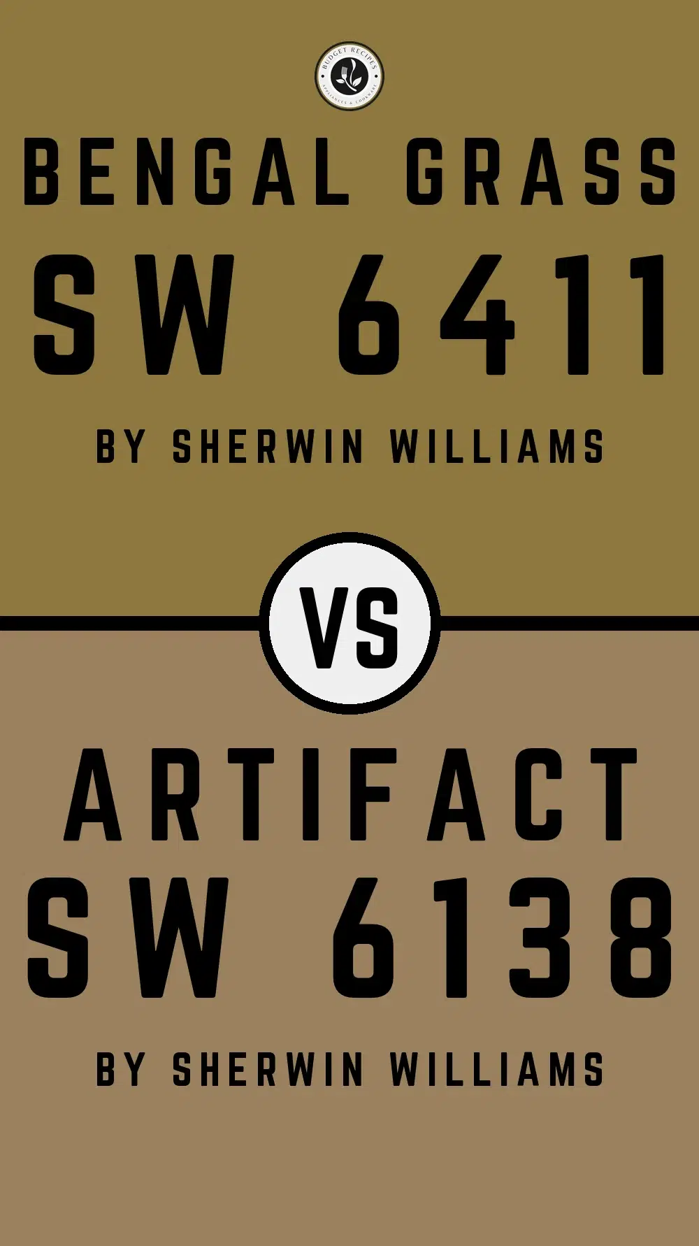 Bengal Grass SW 6411 vs Artifact SW 6138