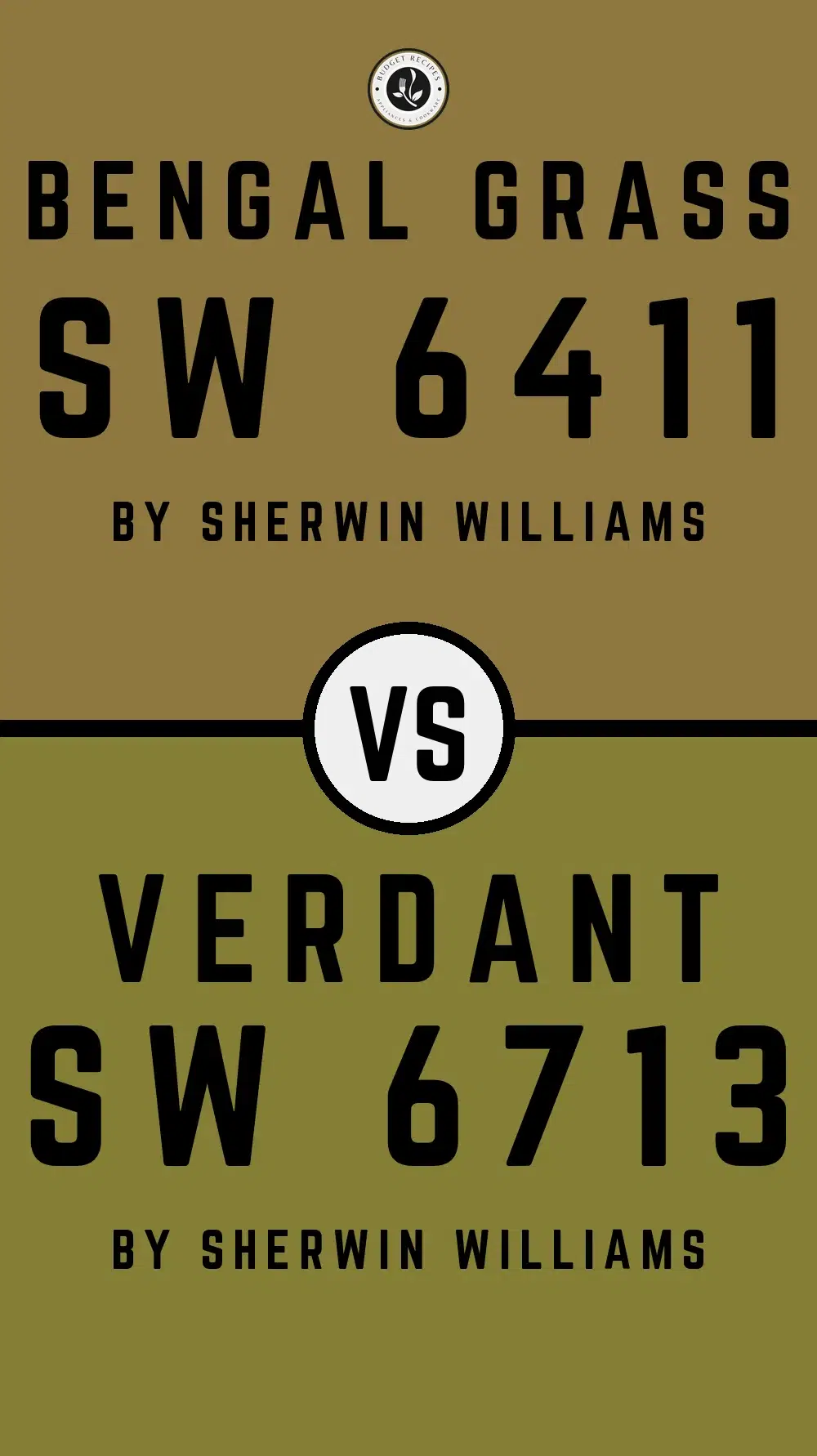 Bengal Grass SW 6411 vs Verdant SW 6713