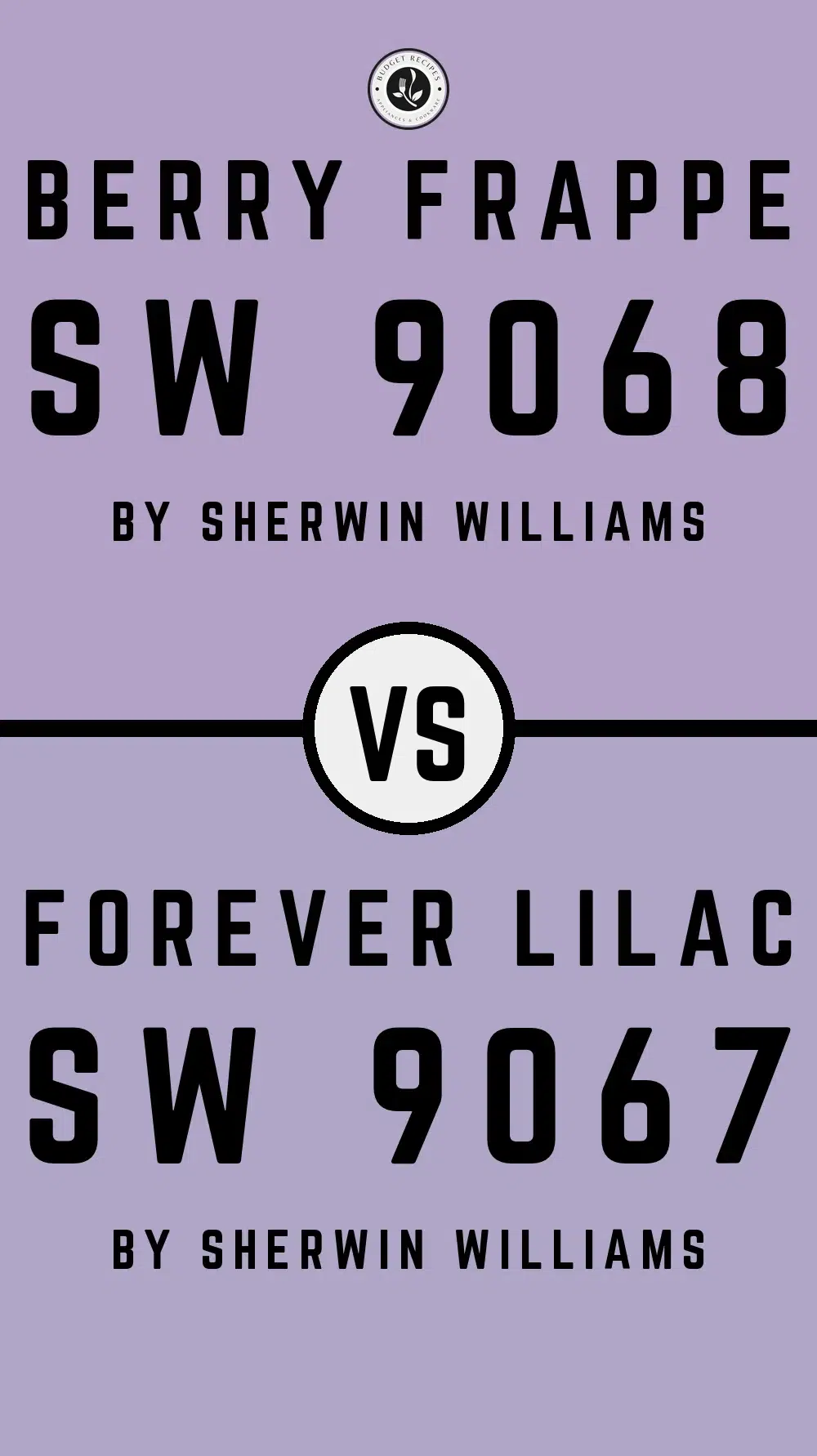 Berry Frappe SW 9068 vs Forever Lilac SW 9067