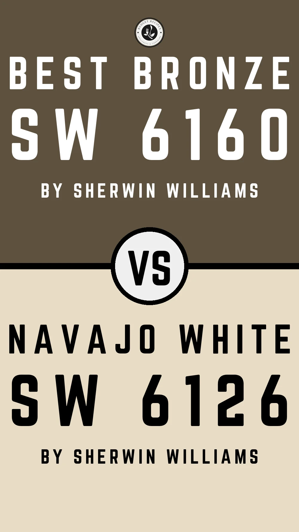 Best Bronze SW 6160 vs Navajo White SW 6126