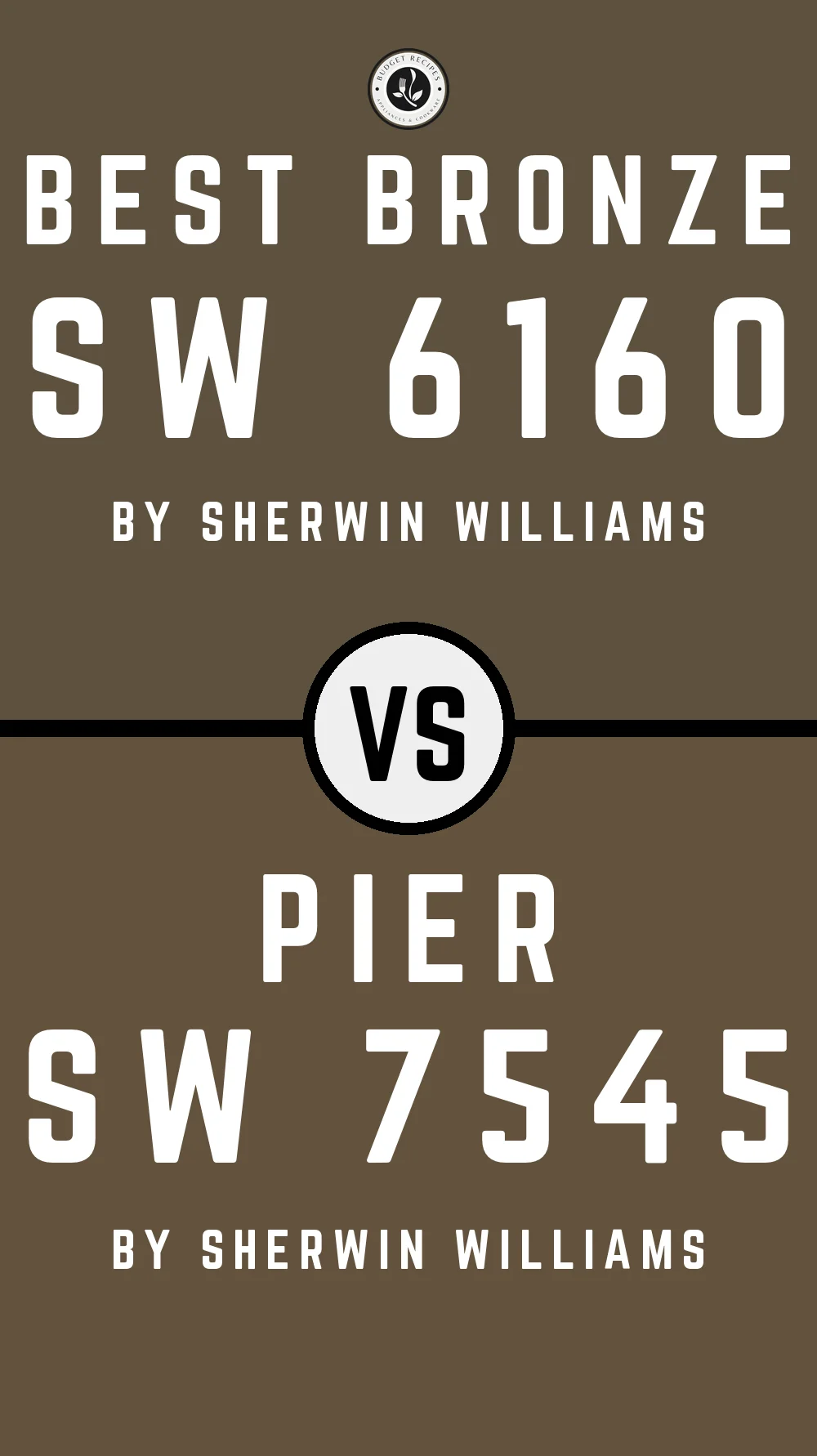 Best Bronze SW 6160 vs Pier SW 7545