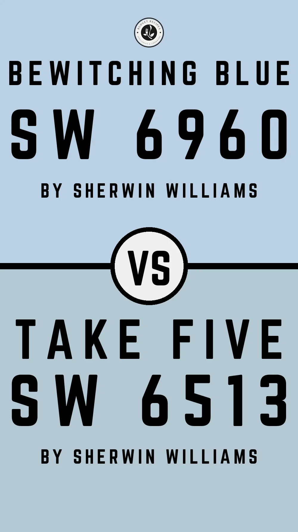 Bewitching Blue SW 6960 vs Take Five SW 6513